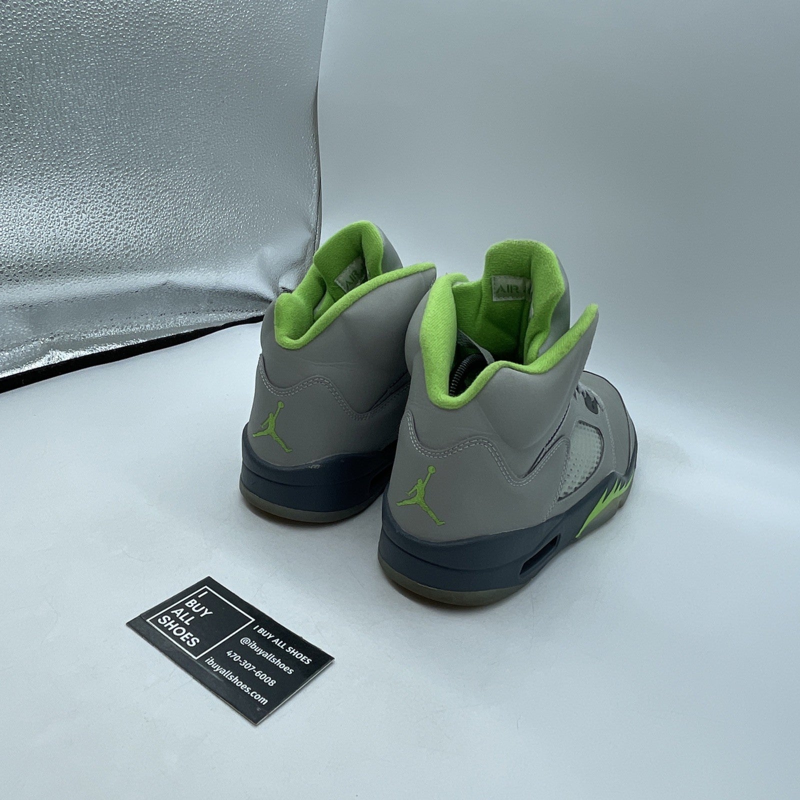 Size 9.5- Air Jordan 5 Retro Green Bean (DM9014-005)
