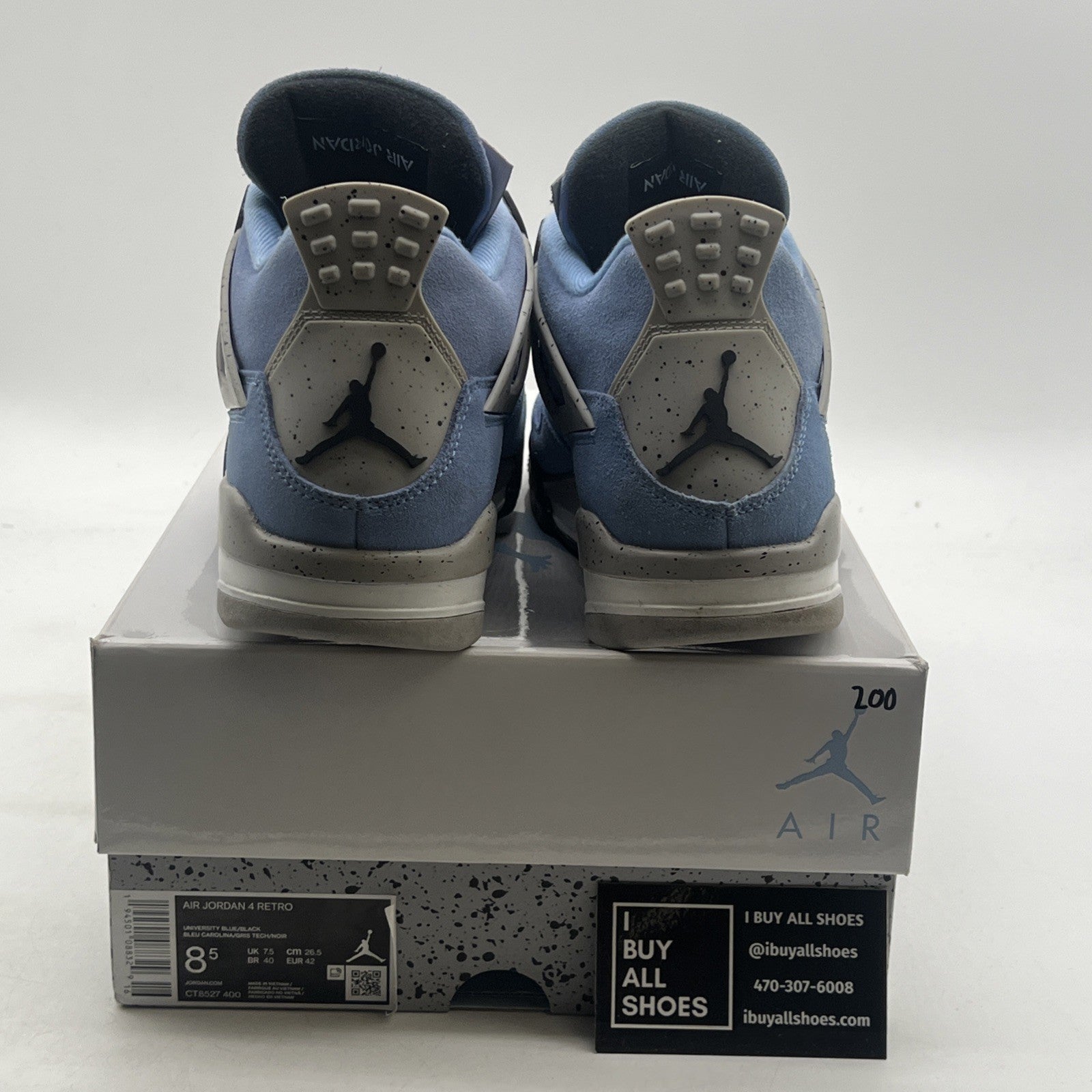 Size 8.5 - Air Jordan 4 Retro Mid University Blue (CT8527-400)