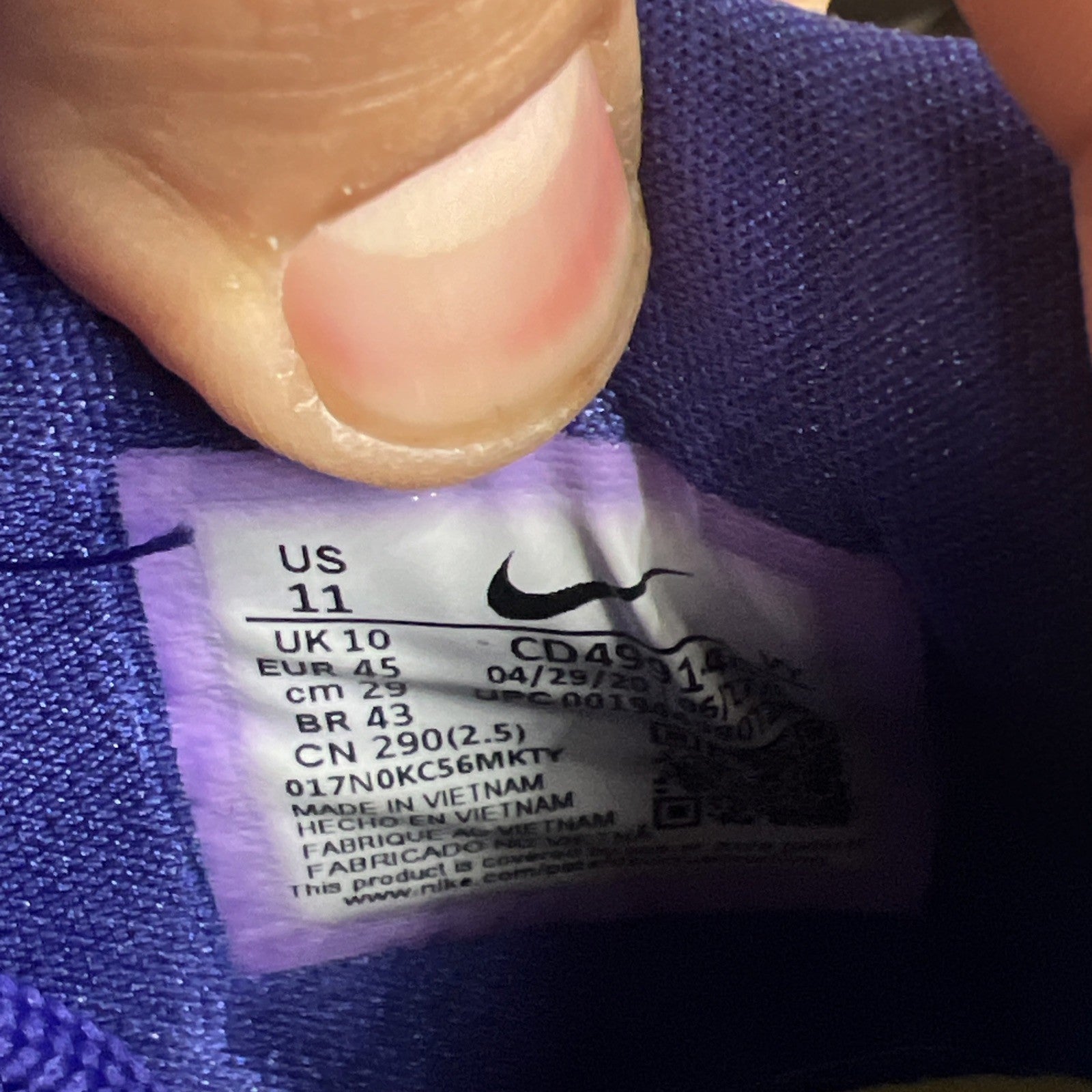 Size 11 - Nike Zoom Kobe 5 Protro 2020 5 Rings (CD4991-400)