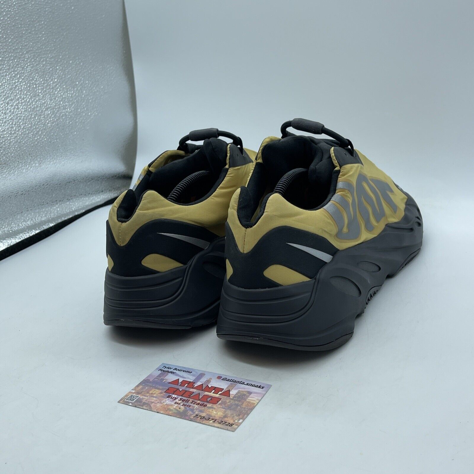 Size 12 - adidas Yeezy Boost 700 MNVN Honey Flux Yellow Black Grey (GZ0717)
