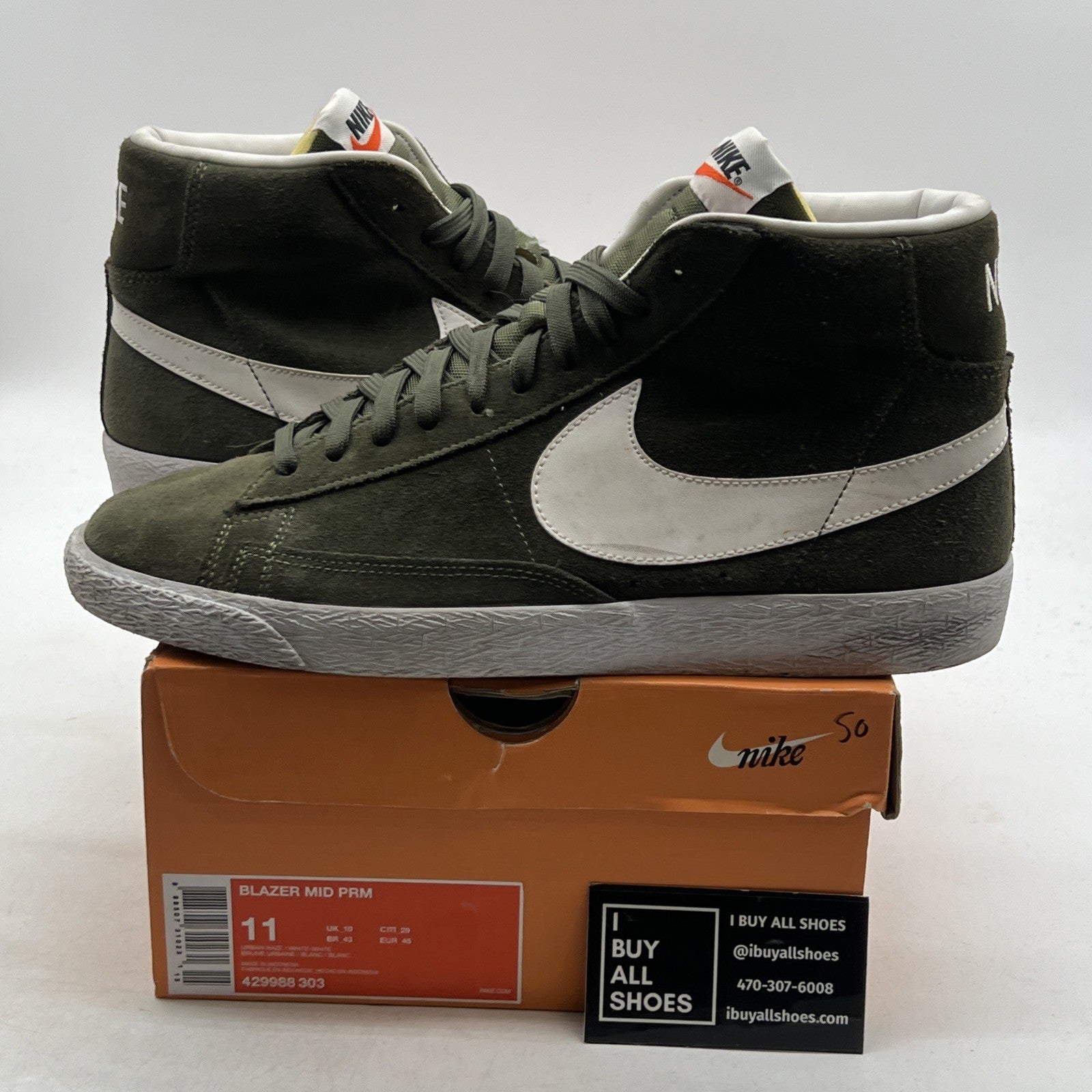 Size 11 - Nike Blazer PRM Mid Urban Haze (429988-303)