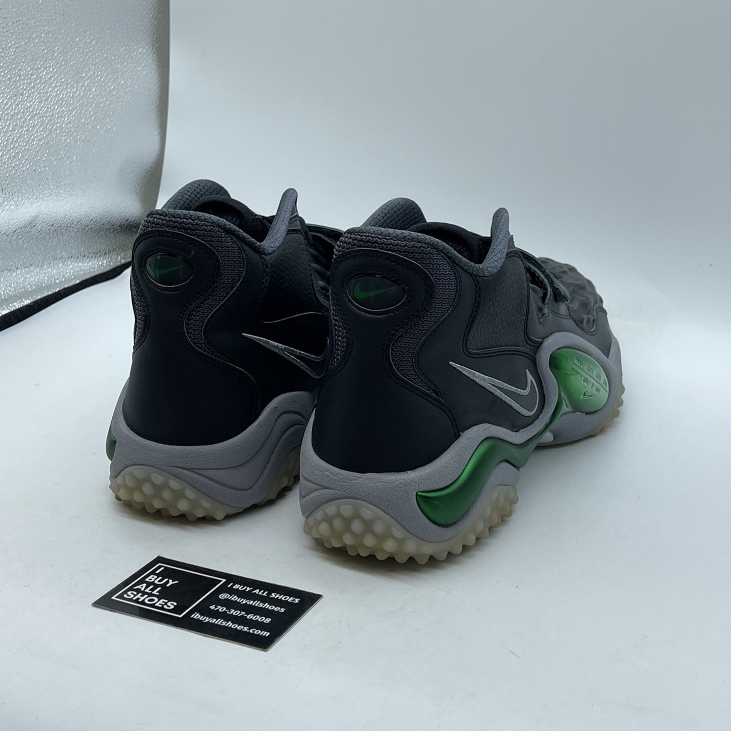 Size 13 - Nike Air Zoom Turf Jet 97 Packers 2013 Grey Black (554989-001)