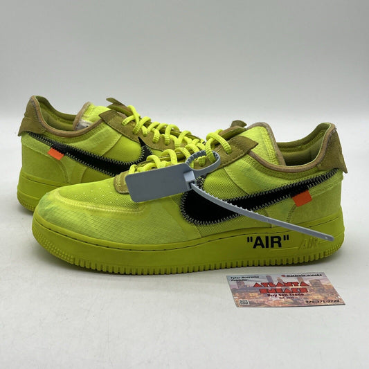 Size 10.5 - Nike Off-White x Air Force 1 Low Volt Black (AO4606-700)