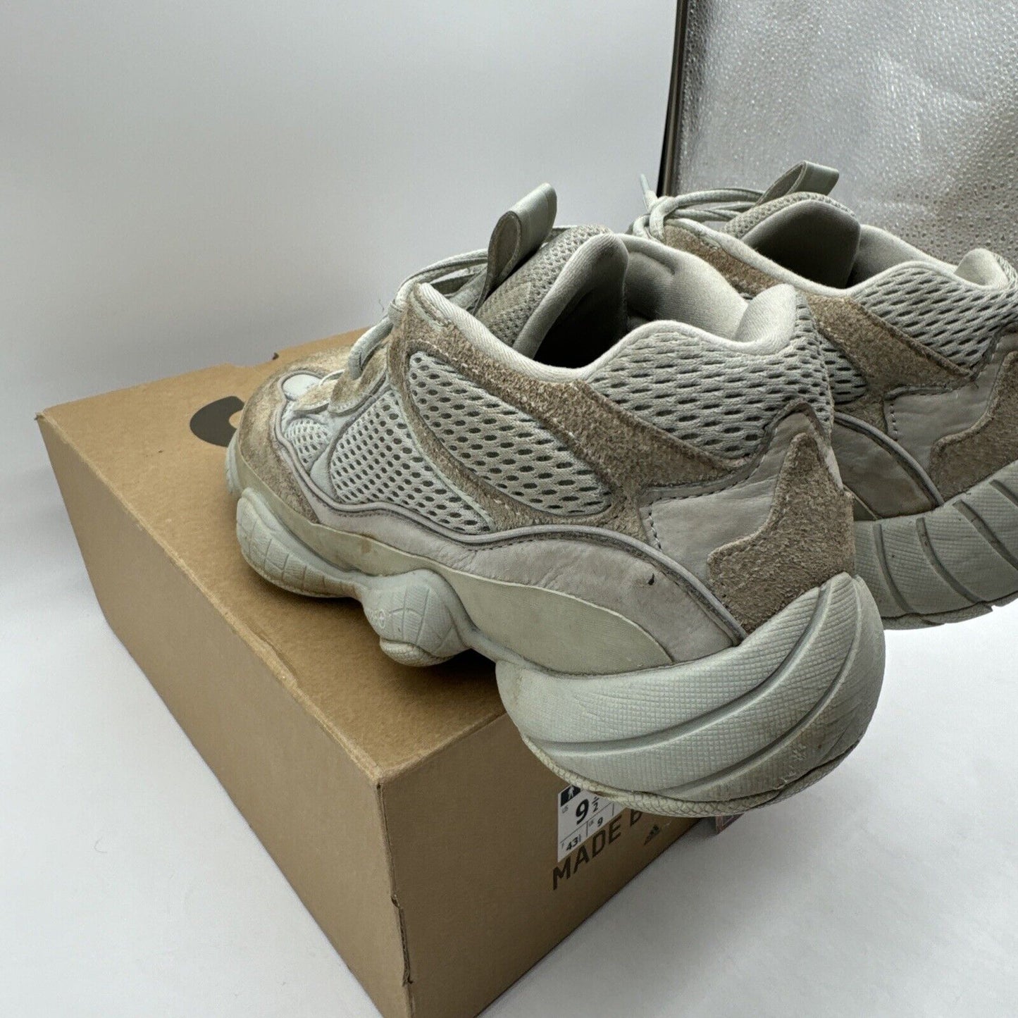 Size 9.5 - adidas Yeezy 500 Salt OG All Suede And Nylon Adi Prene Comfort
