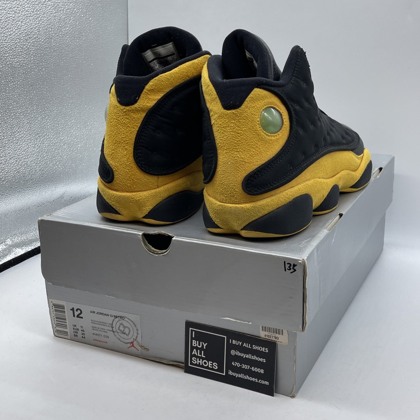 Size 12 - Air Jordan 13 Retro B-Grade Melo Class of 2002 Suede (414571-035)