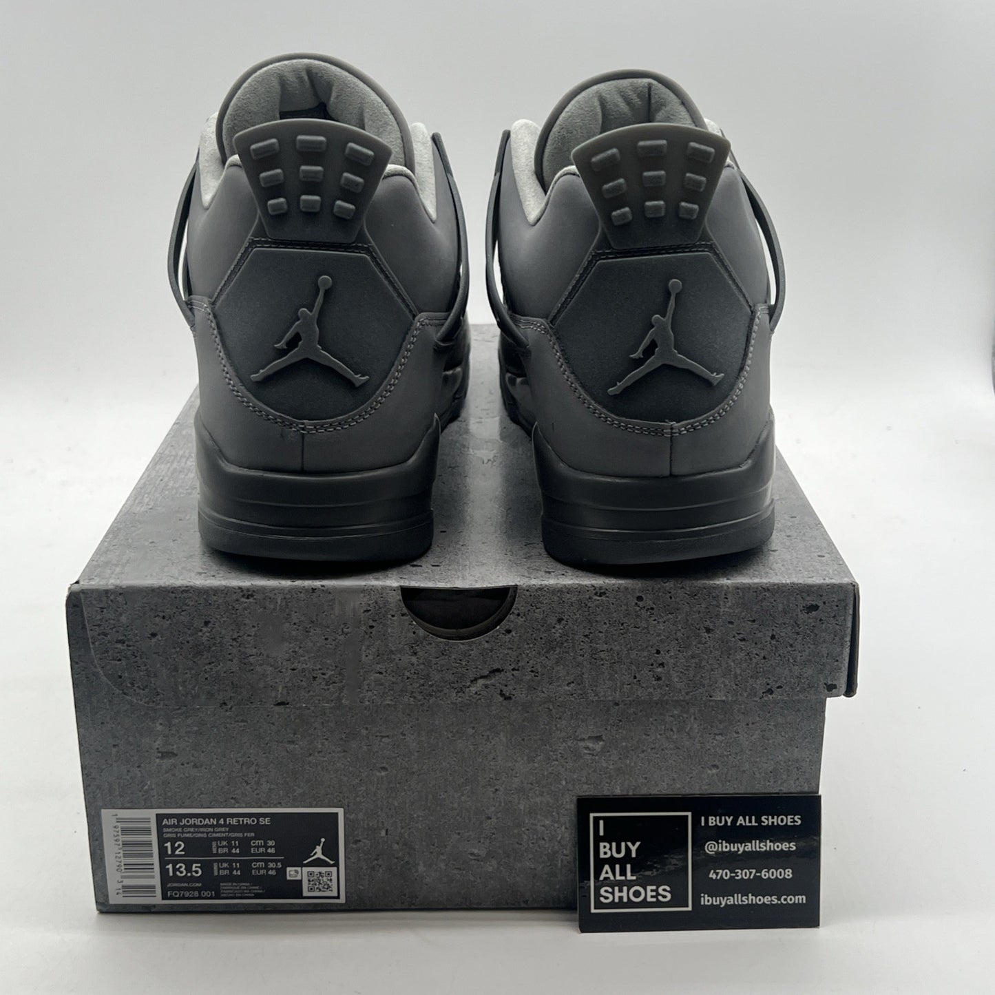 Size 12 - Air Jordan 4 Retro 2024 Paris Olympics Wet Cement (FQ7928-001)