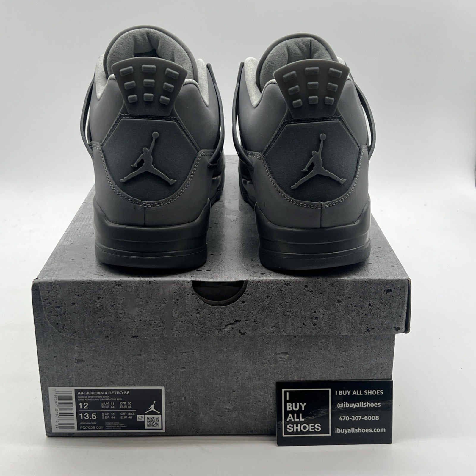 Size 12 - Air Jordan 4 Retro 2024 Paris Olympics Wet Cement (FQ7928-001)