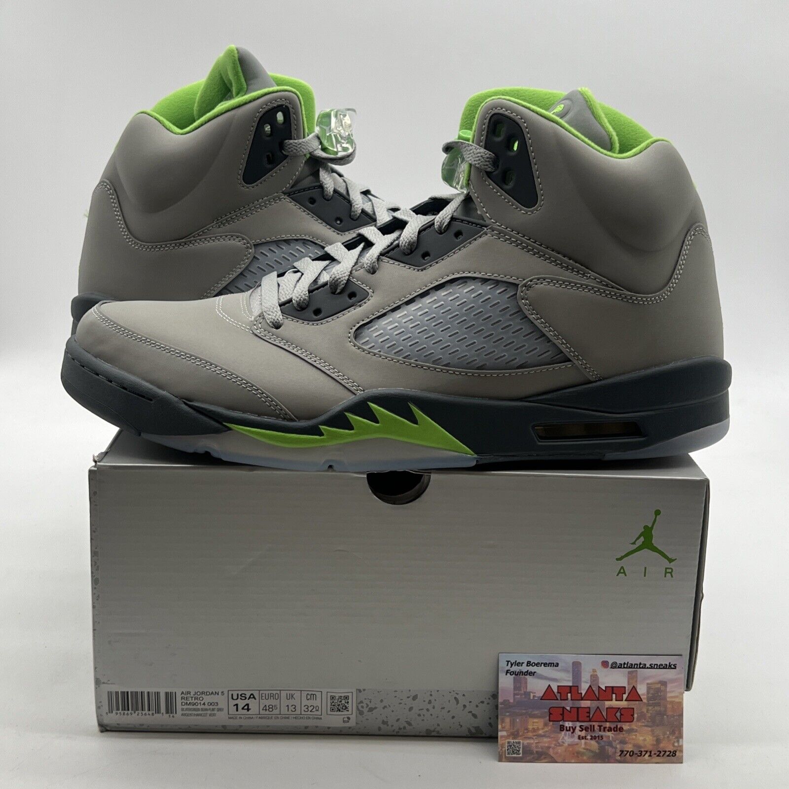 Size 14 - Air Jordan 5 Retro Green Bean (DM9014-003)