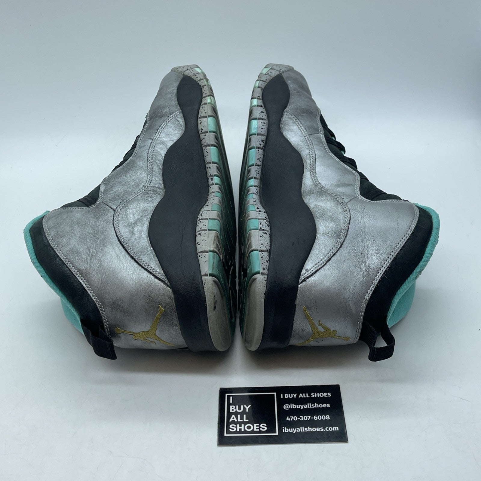 Size 12 - Air Jordan 10 Retro Lady Liberty Grey Black Leather (705178-045)