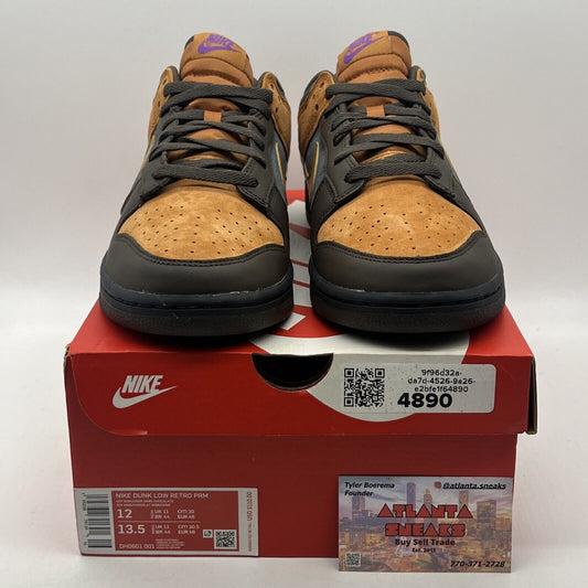 Size 12 - Nike Dunk Premium Low Cider Brown Purple Suede (DH0601-001)
