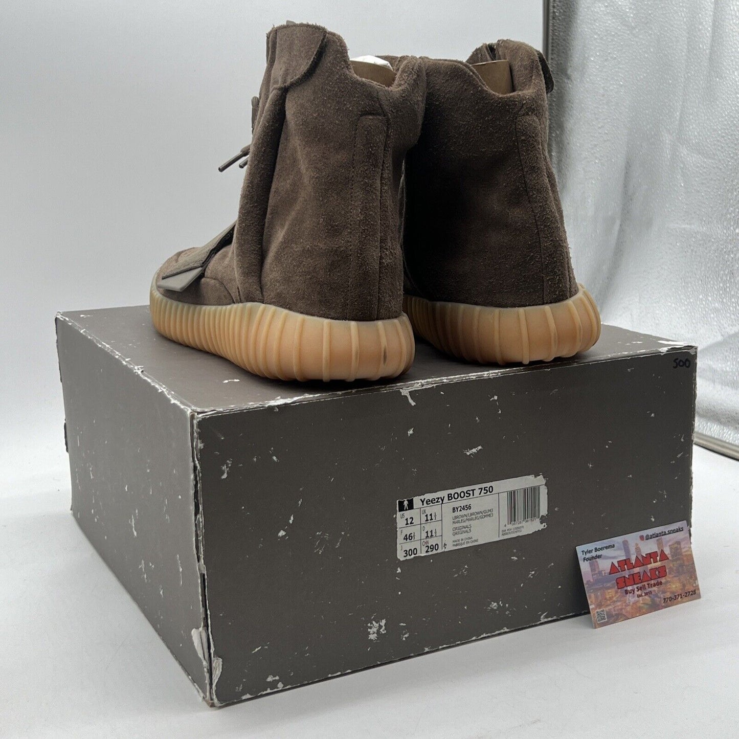 Size 12 - adidas Yeezy Boost 750 Chocolate Suede Gum Brown (BY2456)
