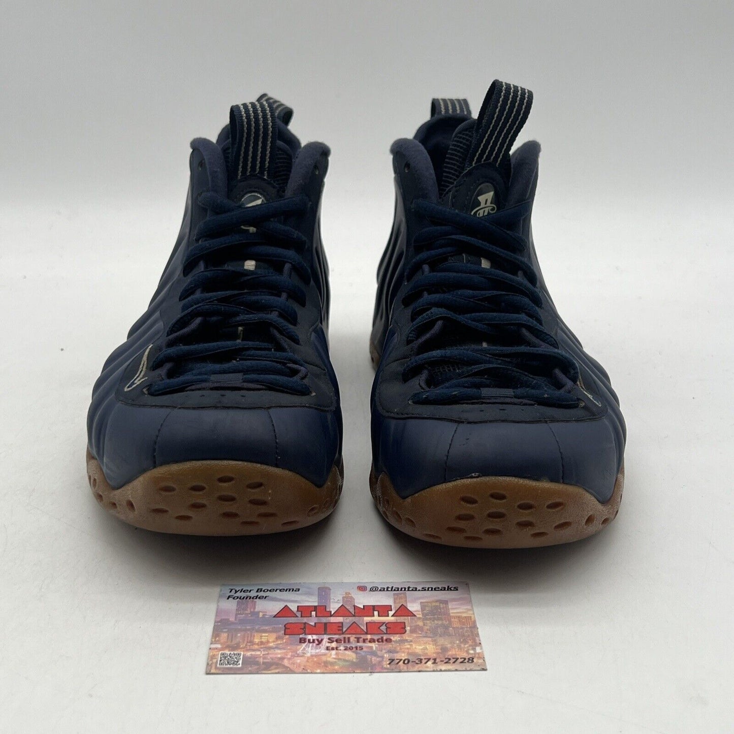 Size 8 - Nike Air Foamposite One Midnight Navy Gum (314996-405)