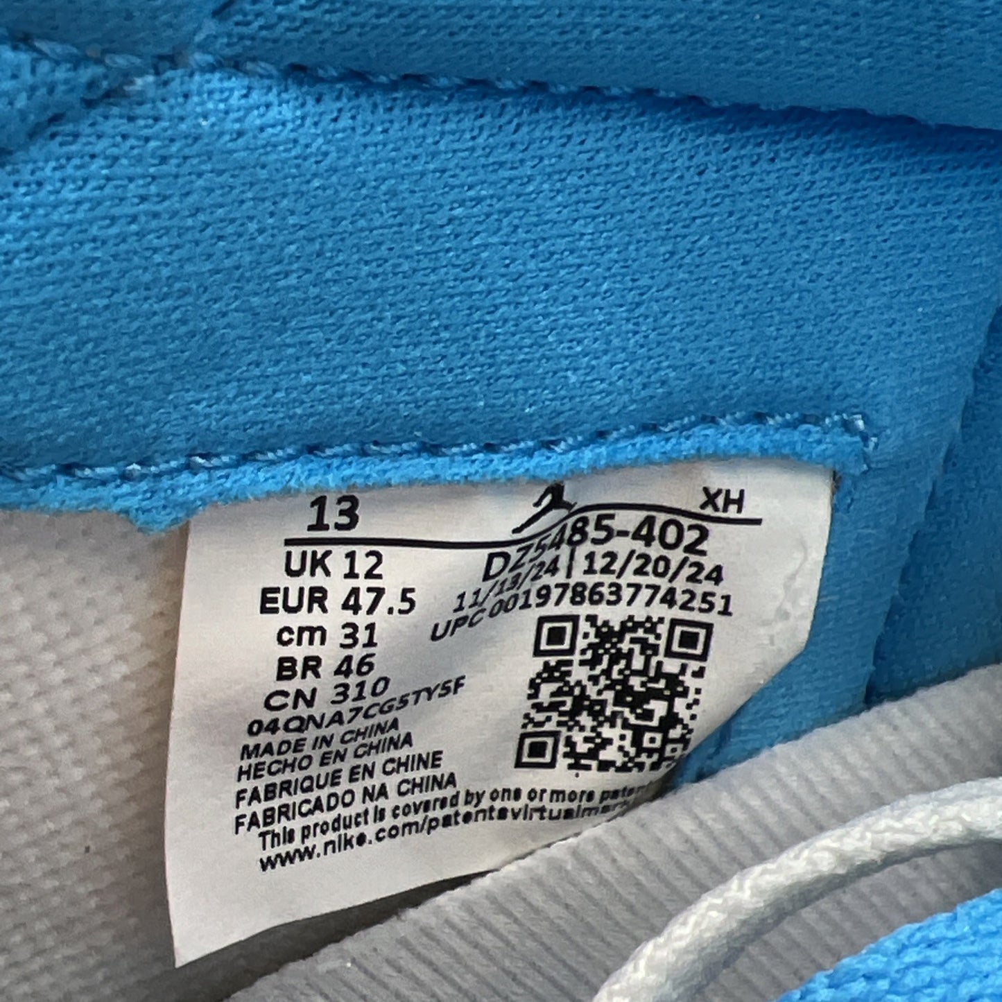 Size 13 - Air Jordan 1 Retro OG High UNC Reimagined (DZ5485-402)