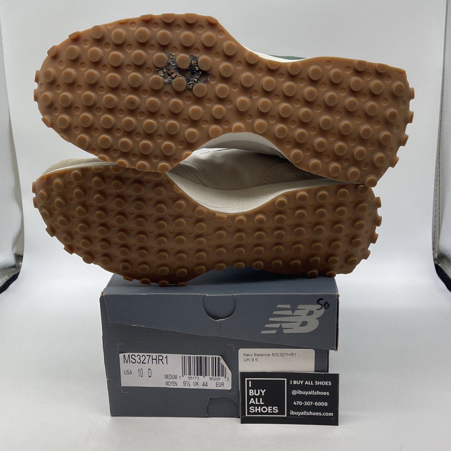 Size 10 - New Balance 327 Timberwolf Nightwatch Green (MS327HR1)