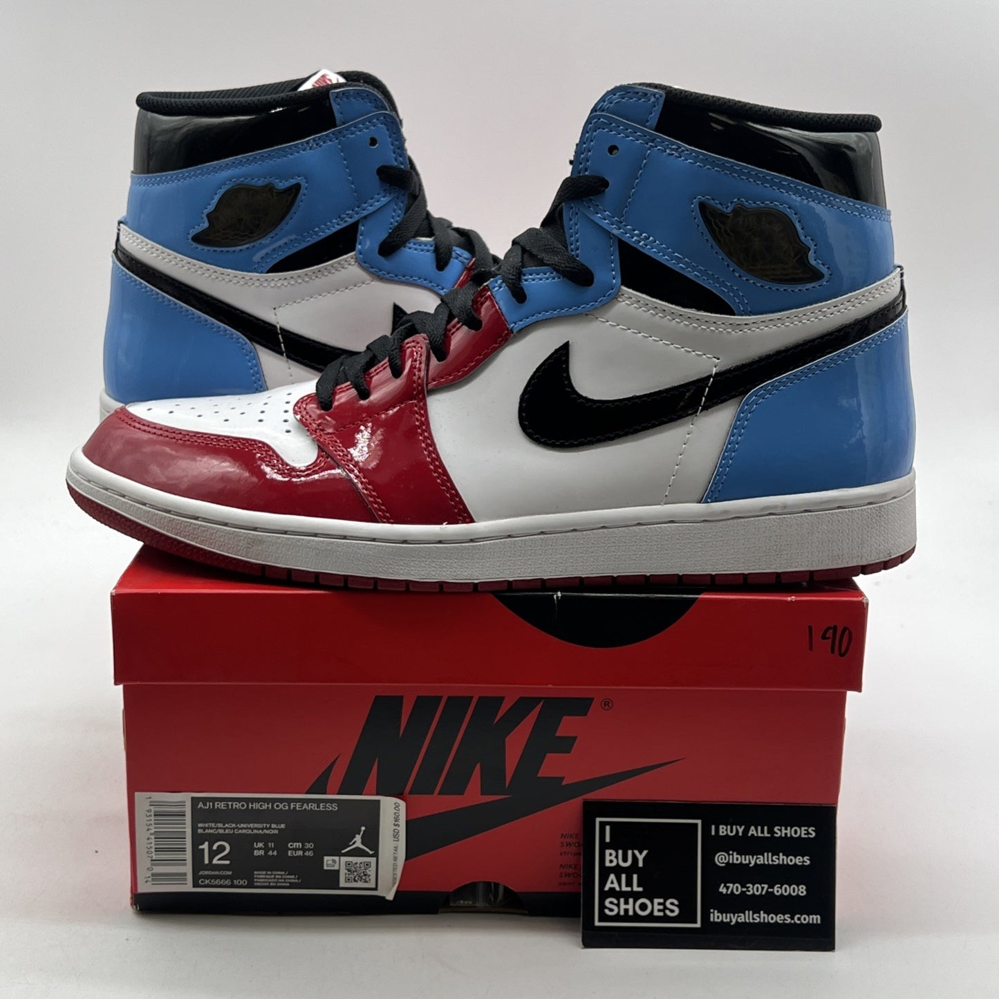 Size 12 - Air Jordan 1 Retro OG High Fearless (CK5666-100)