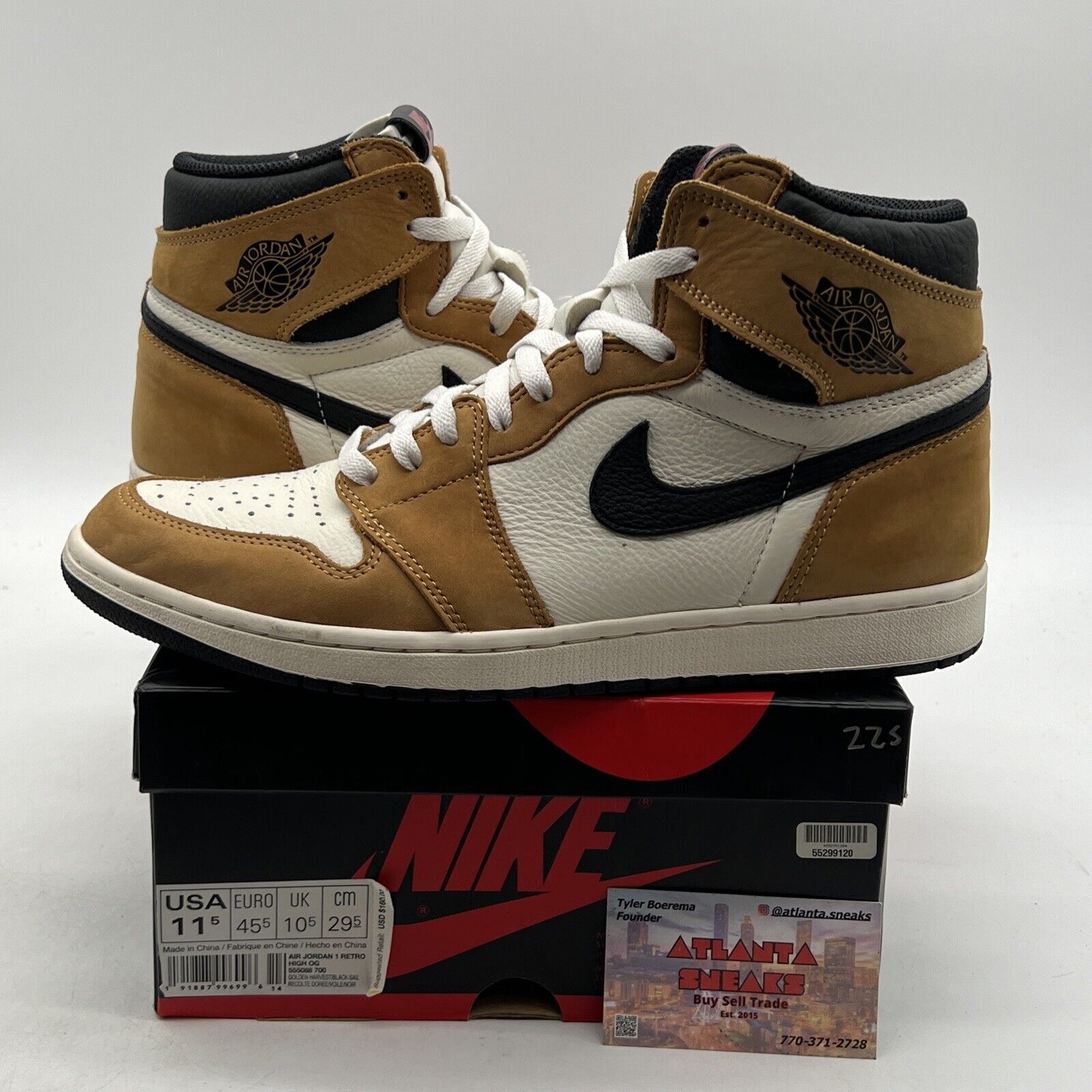 Size 11.5 - Jordan 1 Retro High OG Rookie of the Year 2018 (555088-700)