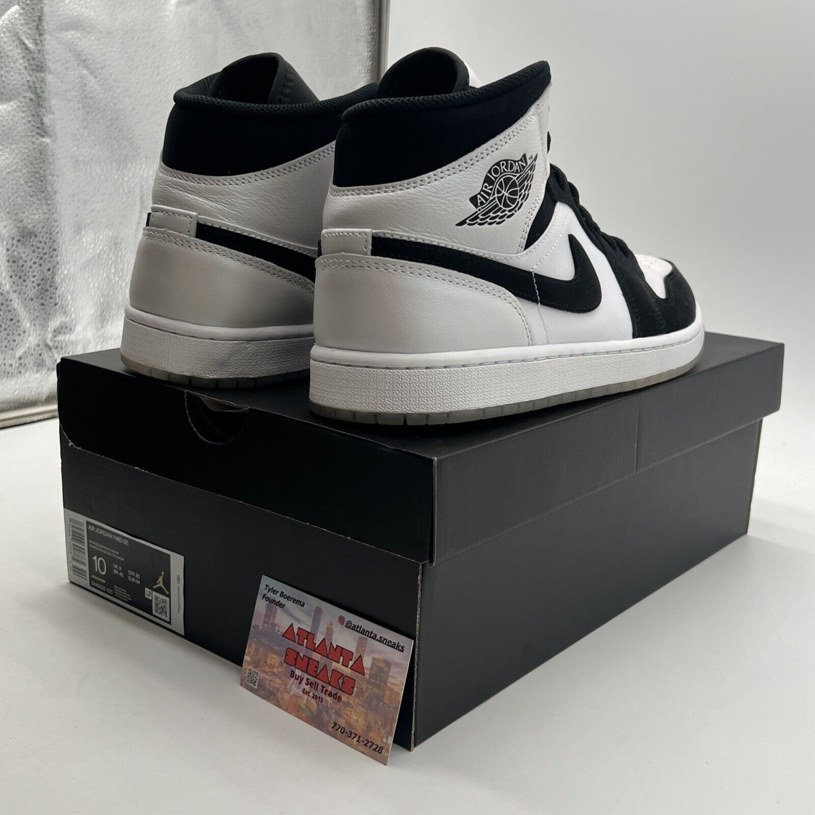 Size 10 - Air Jordan 1 Mid SE Diamond (DH6933-100)