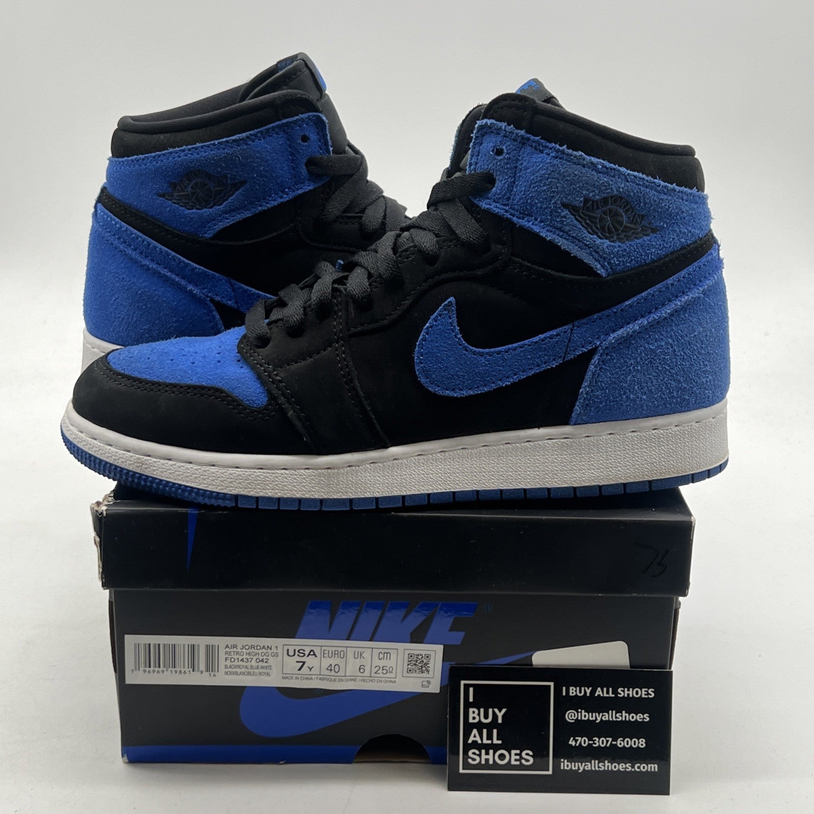 Size 7 - Air Jordan 1 Retro OG High Royal Reimagined (FD1437-042)