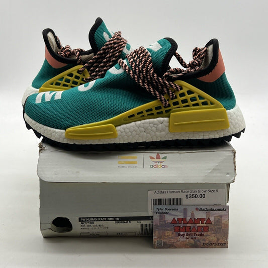 Size 5 - adidas Pharrell x NMD Human Race Trail Sun Glow (AC7188)