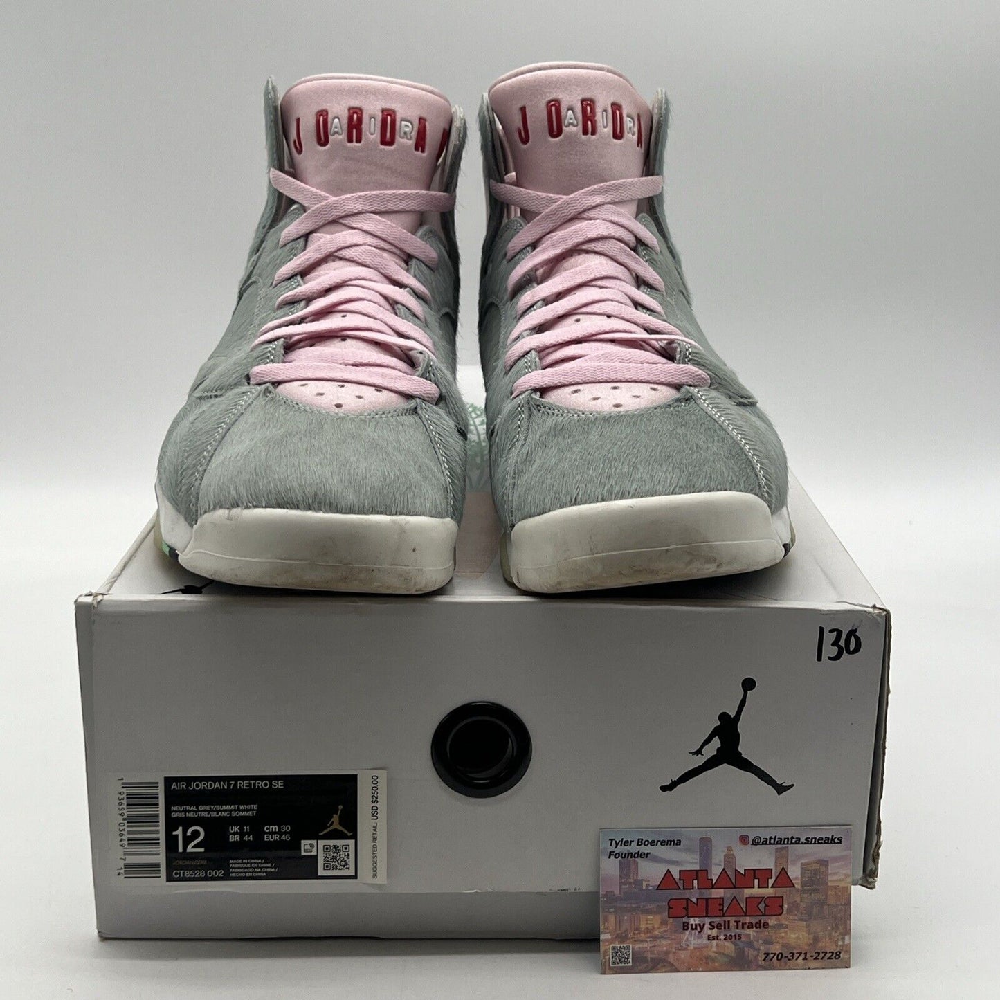 Size 12 - Air Jordan 7 Retro SE Hare 2.0 Grey Pink (CT8528-002)