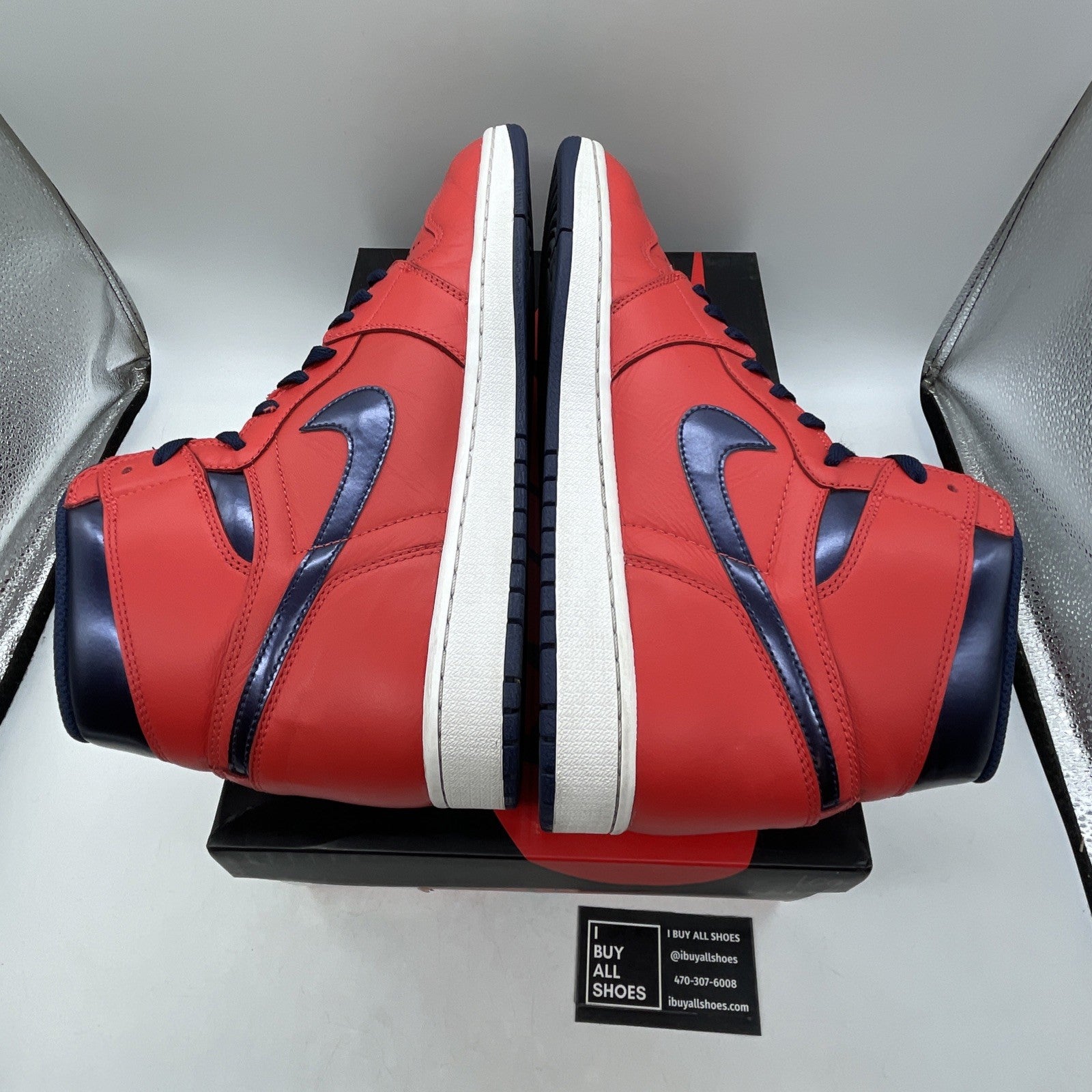 Size 13 - Air Jordan 1 Retro OG High David Letterman (555088-606)