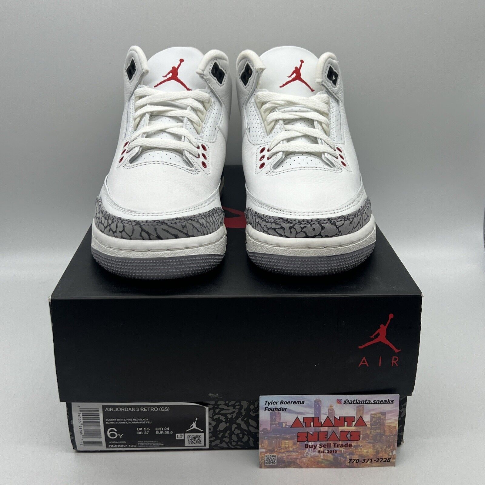 Size 6 - Jordan 3 Retro Mid White Cement Reimagined Brand New Og All