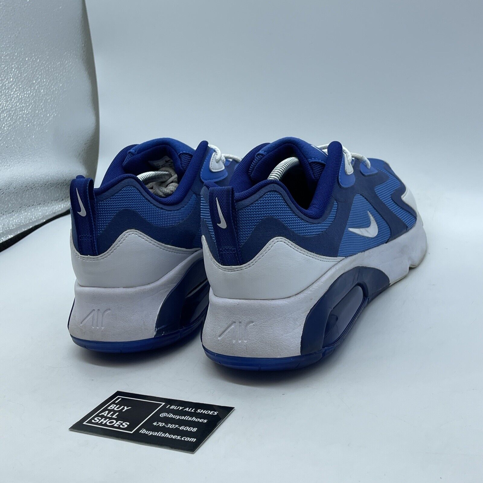 Size 13 - Nike Air Max 200 Pacific Blue White Suede Leather (AQ2568-400)