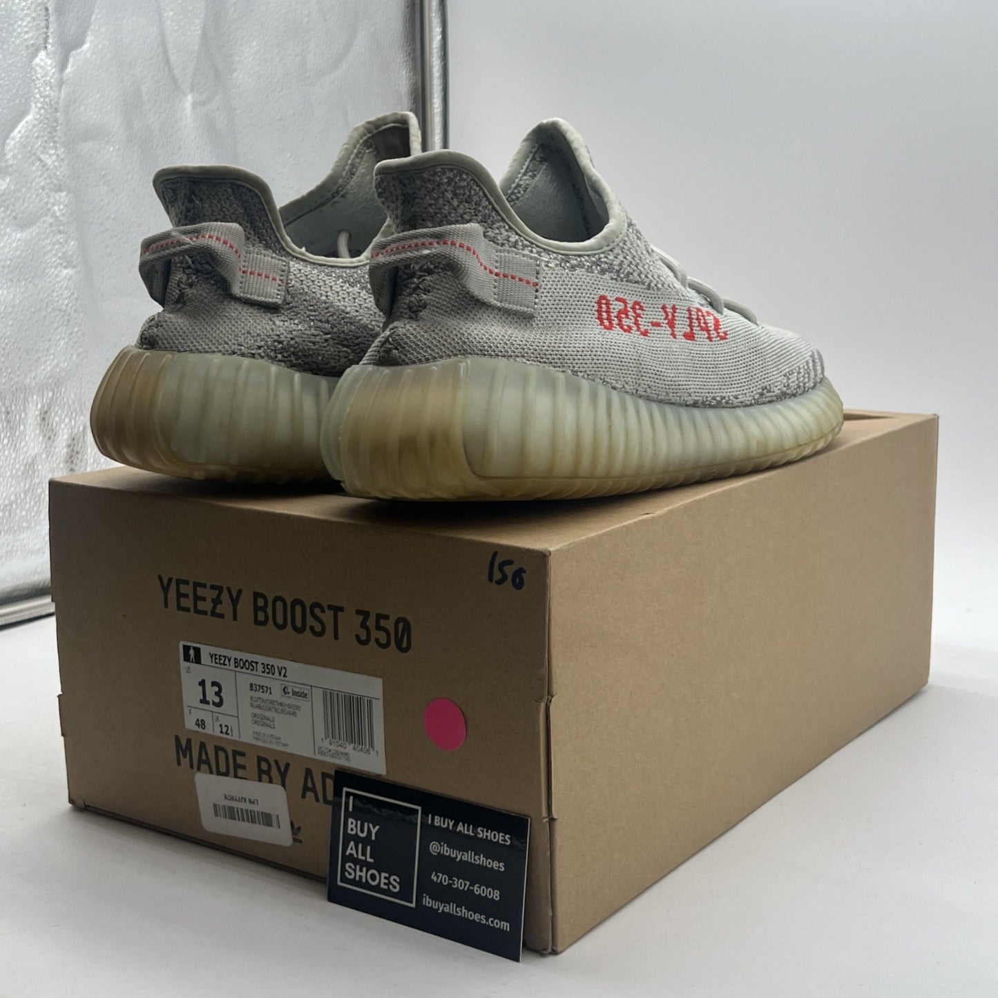 Size 13 - adidas Yeezy Boost 350 V2 Low Blue Tint (B37571)