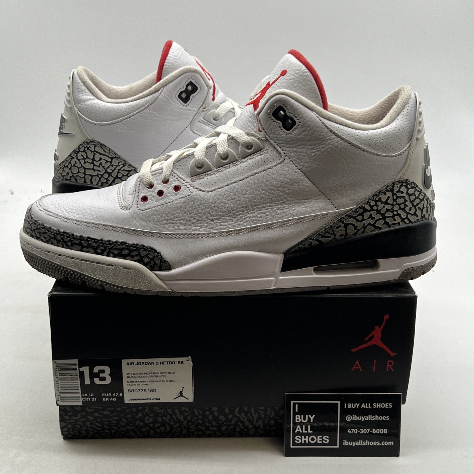 Size 13 - Air Jordan 3 88 2013 (580775-160)