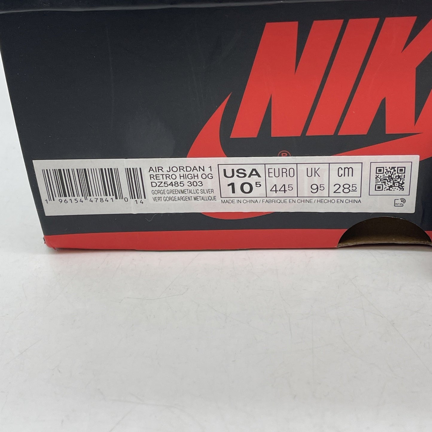Size 10.5 - Air Jordan 1 Retro OG High Gorge Green (DZ5485-303)