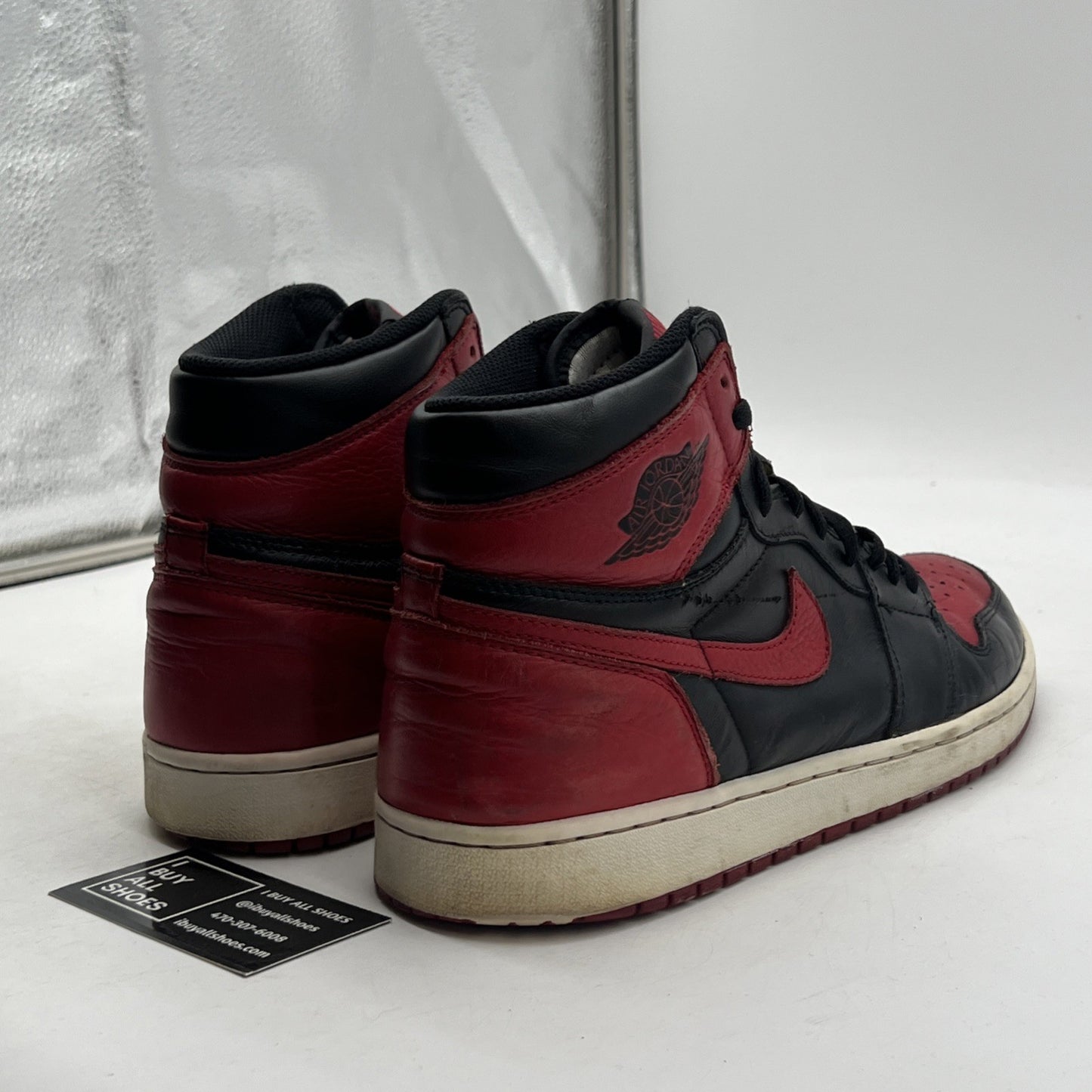 Size 12 - Air Jordan 1 Retro OG High Banned, Bred (555088-001)