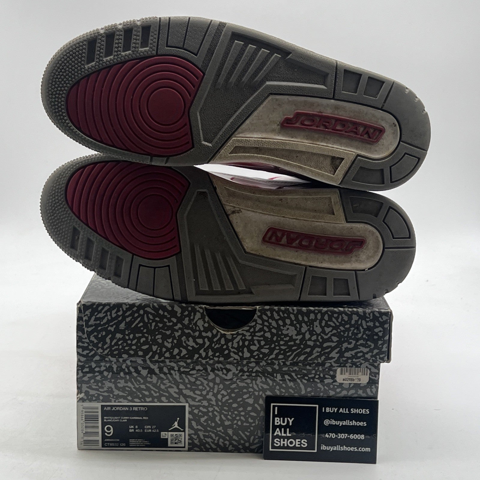 Size 9 - Air Jordan 3 Retro Mid Cardinal Red (CT8532-126)