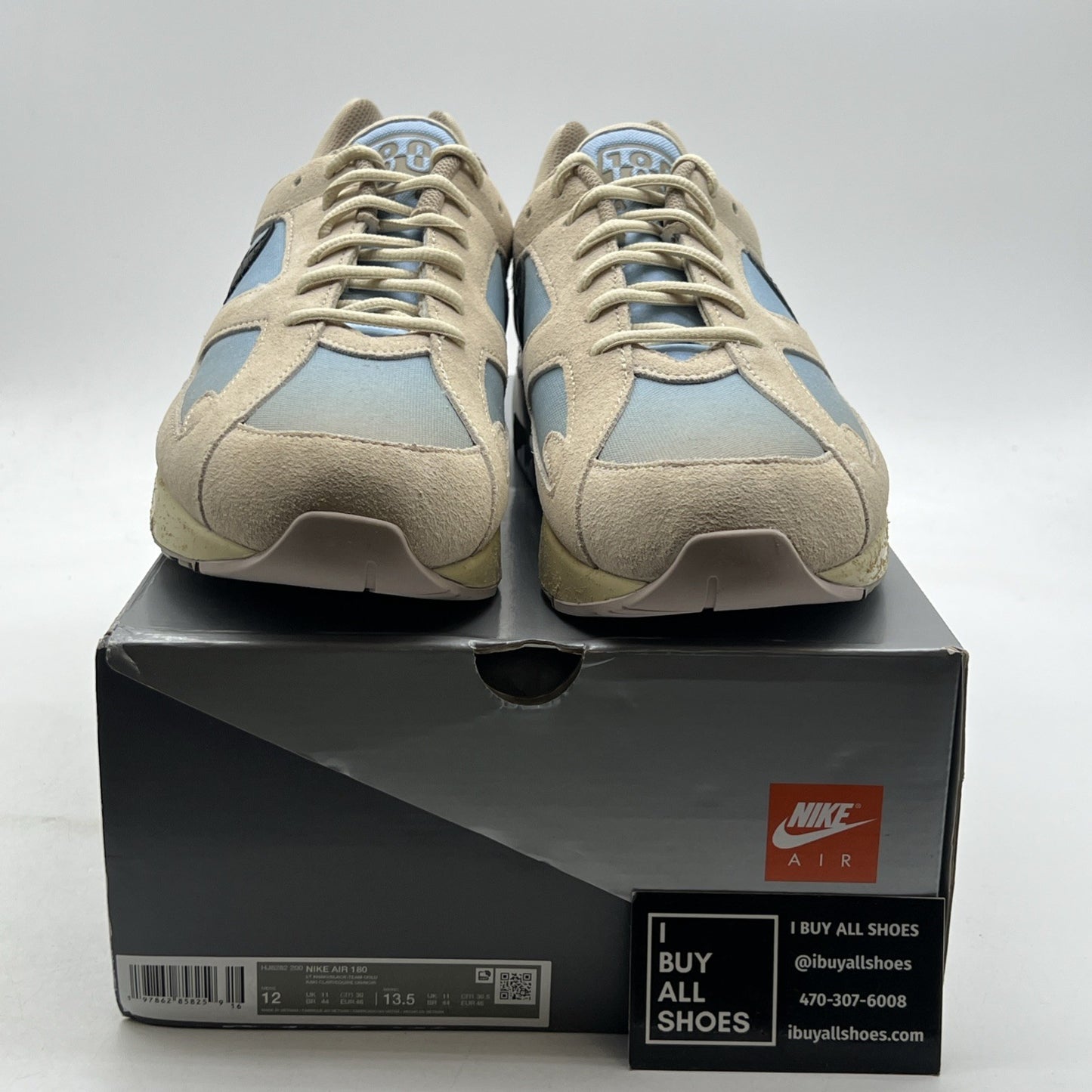 Size 12 - Nike Air Max 180 Light Khaki Psychic Blue (HJ6282-200)