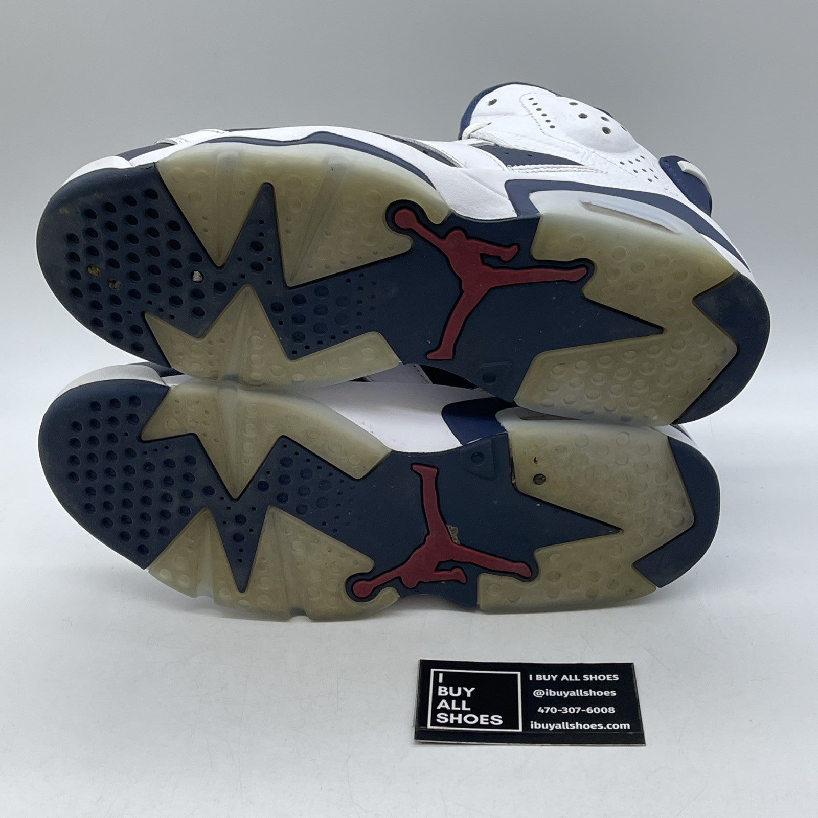Size 9.5 - Air Jordan 6 Retro 2024 Olympic Blue White Leather (CT8529-164