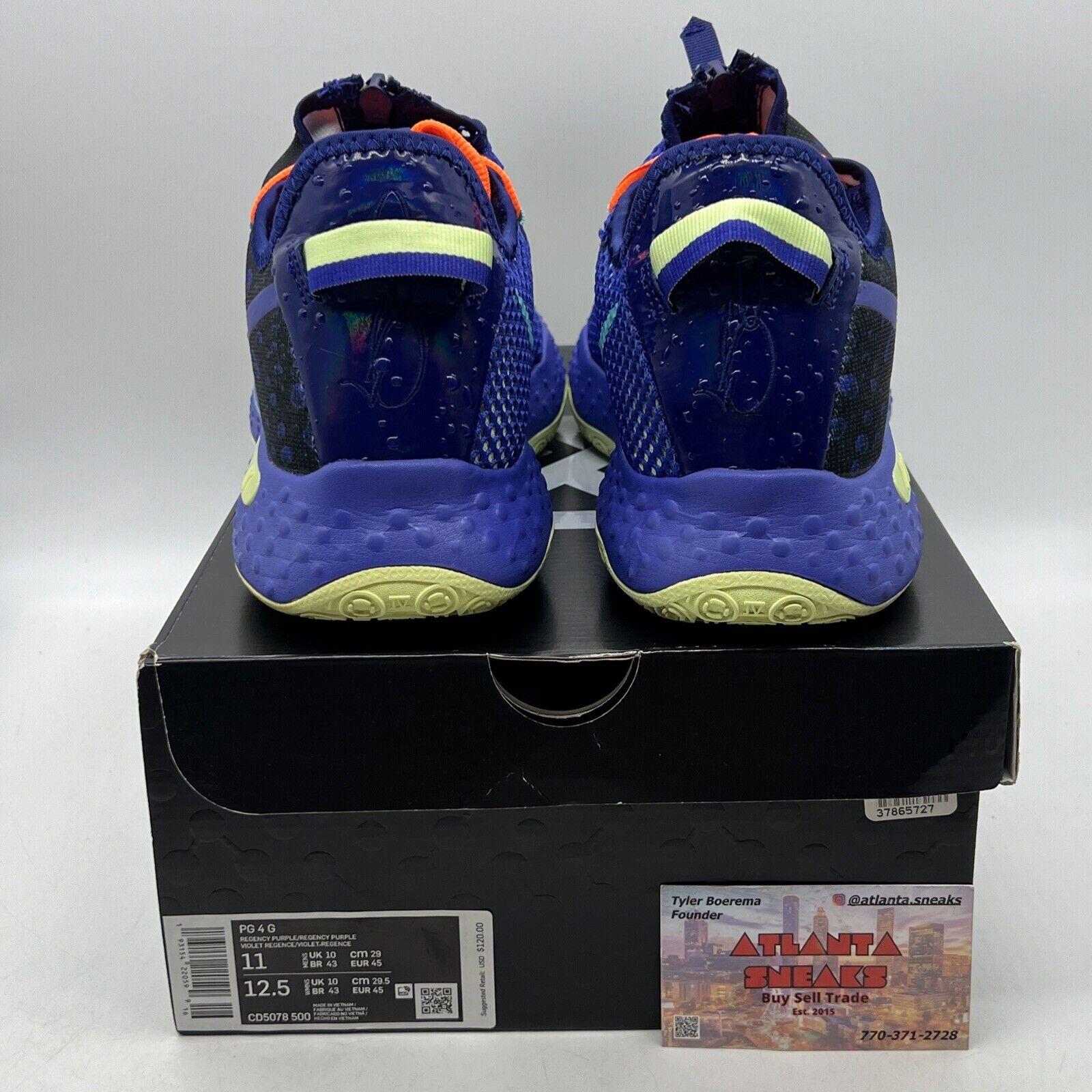 Size 11 - Nike Gatorade x PG 4 GX Blue Orange Black (CD5078-500)