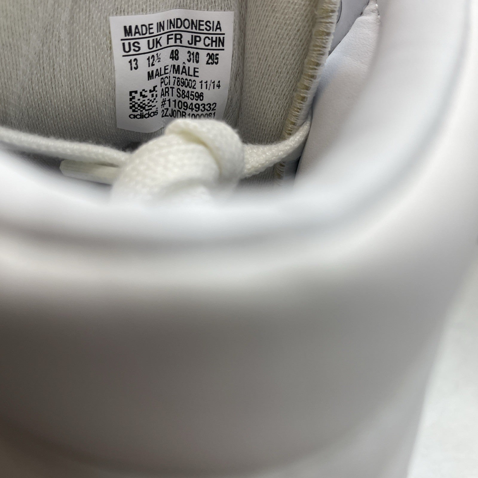 Size 13 - Adidas Top Ten High Triple White (S84596)