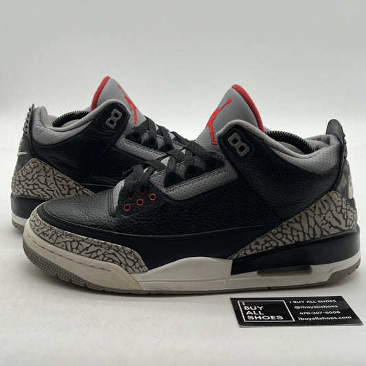 Size 9.5 - Air Jordan 3 Retro OG Mid Black Cement (854262-001)