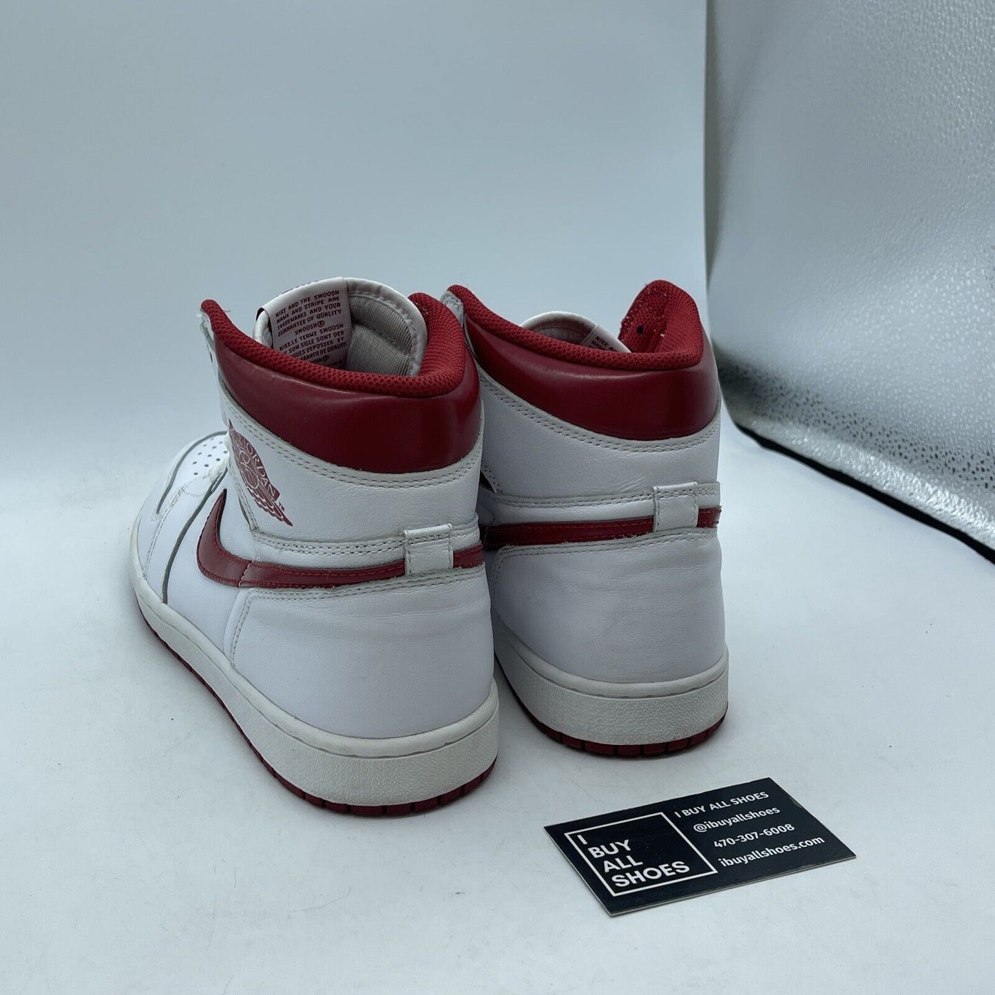 Size 10 - Air Jordan 1 Retro OG High Metallic Red White Leather (555088-103)