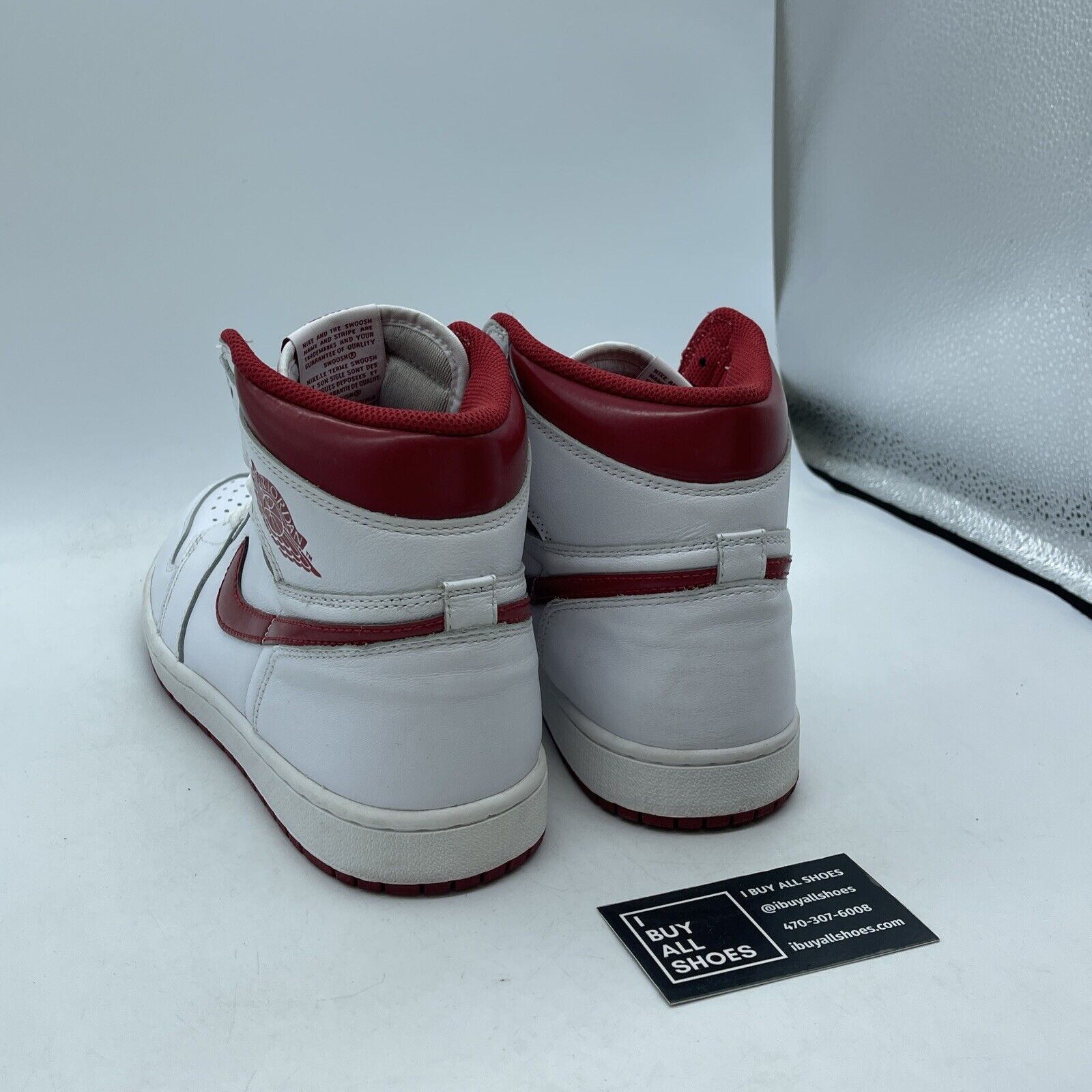 Size 10 - Air Jordan 1 Retro OG High Metallic Red White Leather (555088-103)