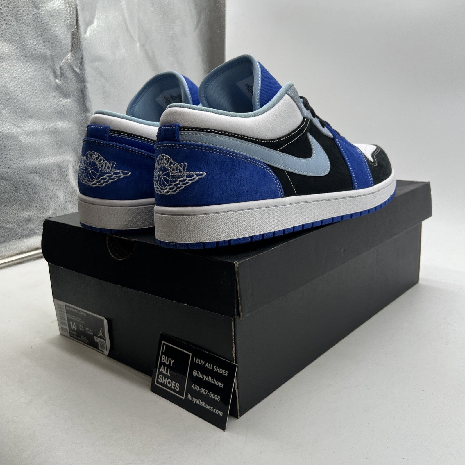 Size 14 - Air Jordan 1 SE Low Racer Blue (DH0206-400)