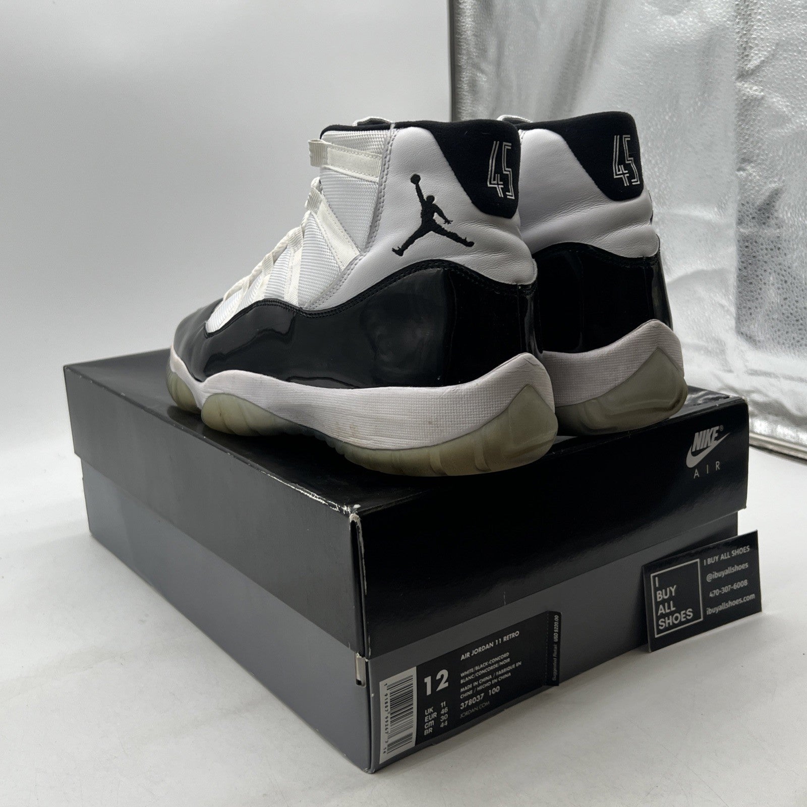 Size 12 - Air Jordan 11 Retro High Concord (378037-100)