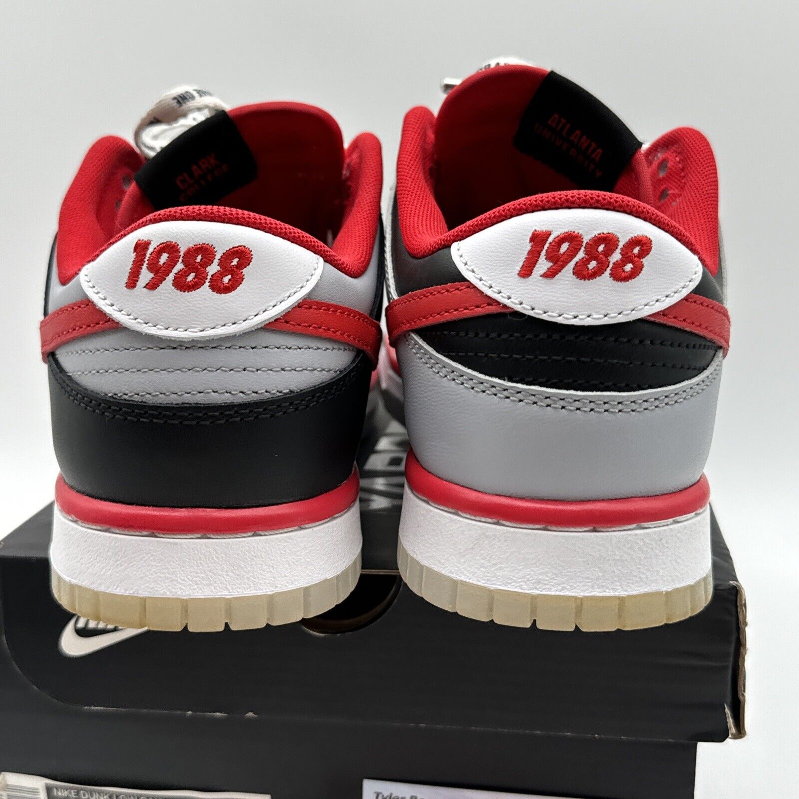 [DR6189-001] Mens Nike Dunk Low 'Clark Atlanta University' Size 8.5 OG ALL RED