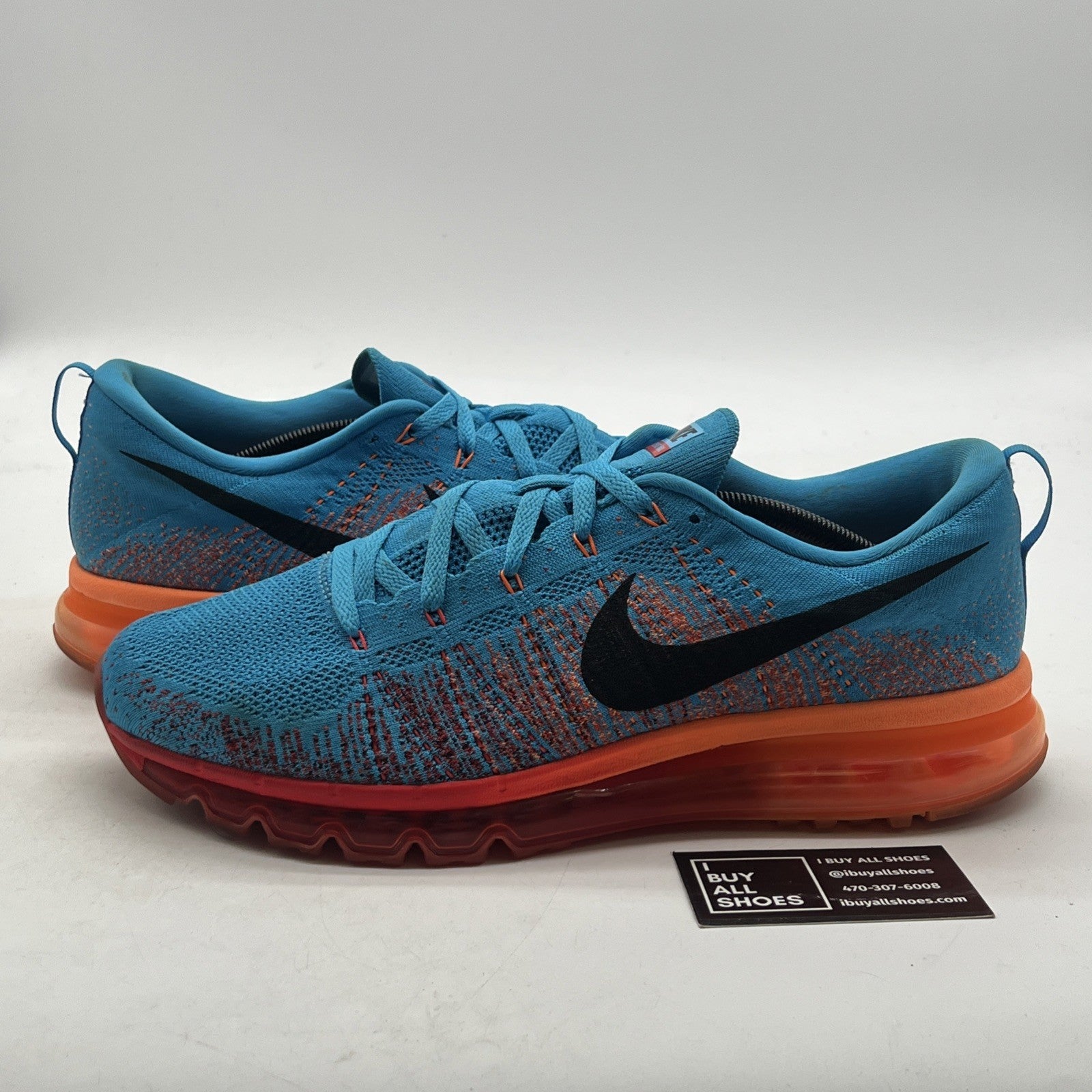 Size 13 - Nike Flyknit Max Vivid Blue (620469-406)
