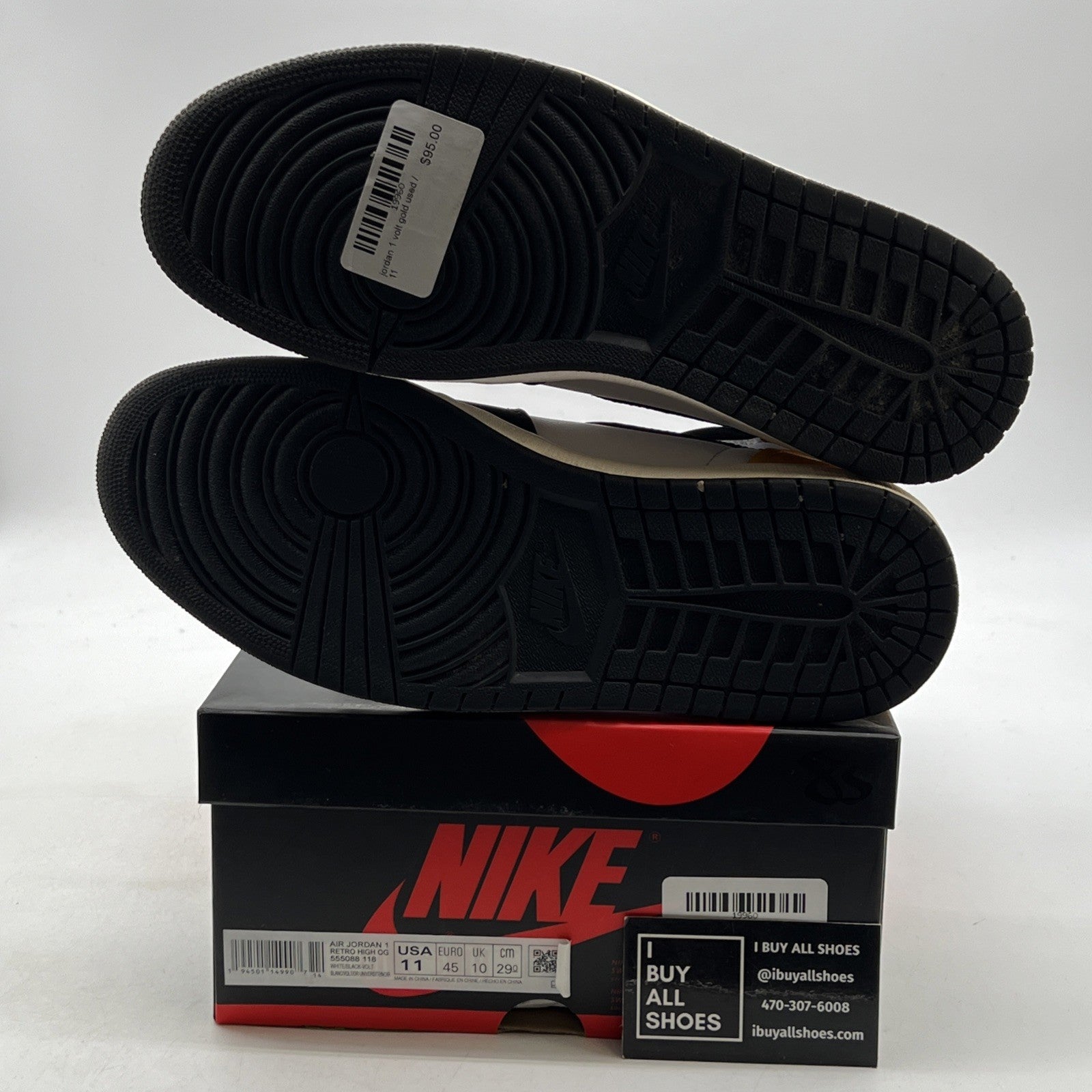 Size 11 - Air Jordan 1 Retro High OG Volt (555088-118)
