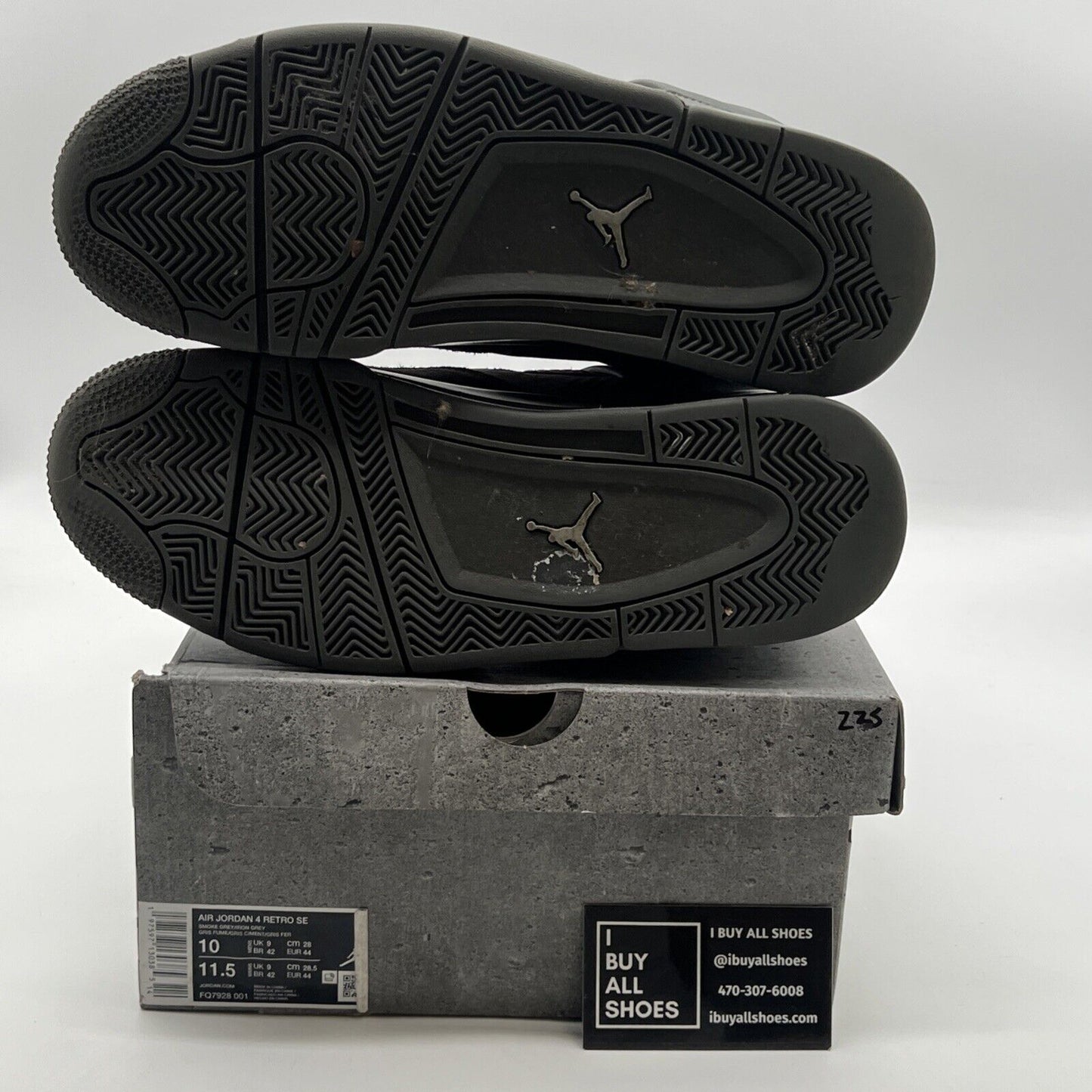 Size 10 - Air Jordan 4 Retro 2024 Paris Olympics Wet Cement (FQ7928-001)