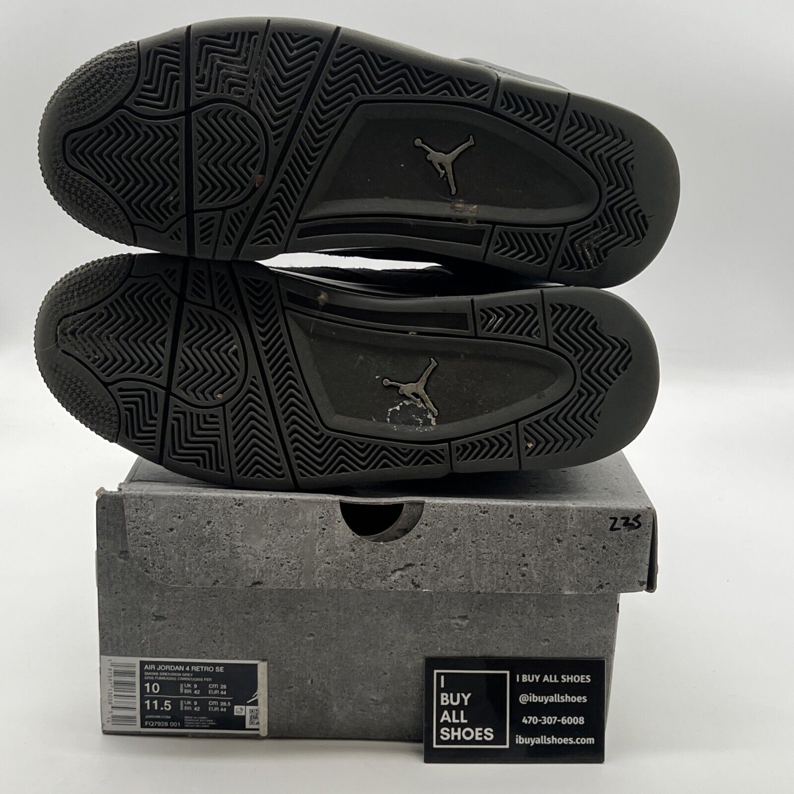 Size 10 - Air Jordan 4 Retro 2024 Paris Olympics Wet Cement (FQ7928-001)