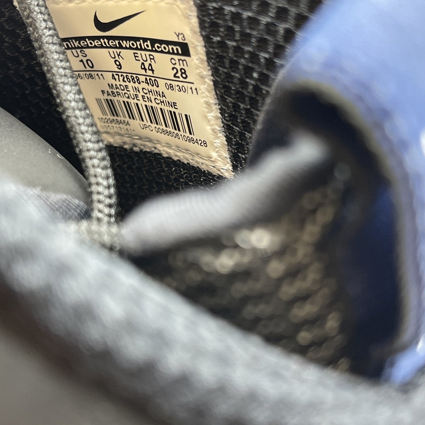 Size 10 - Nike Zoom Rookie Binary Blue Black Suede (472688-400)