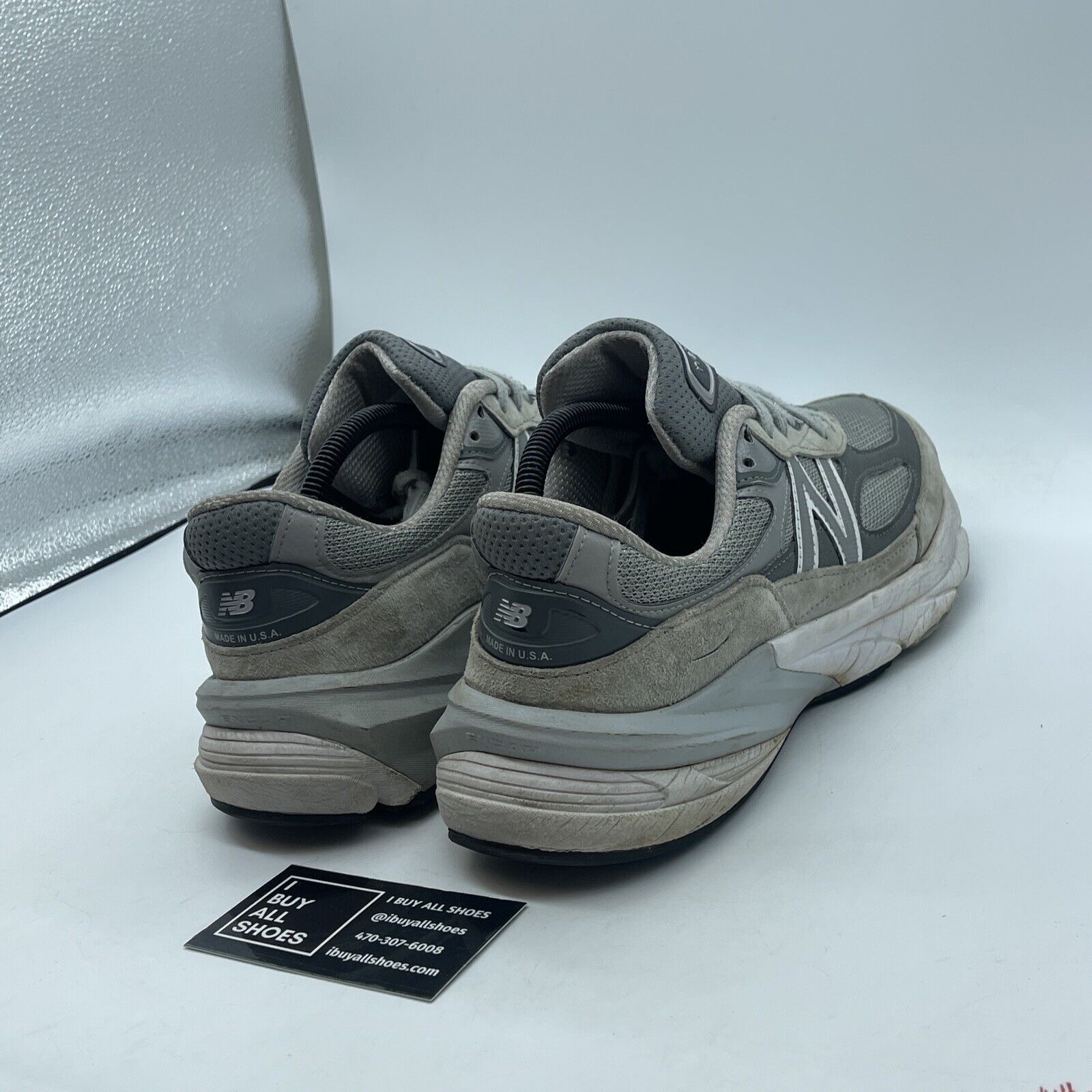 Size 10 - New Balance 990v6 Made in USA Castlerock Grey Suede (M990GL6)