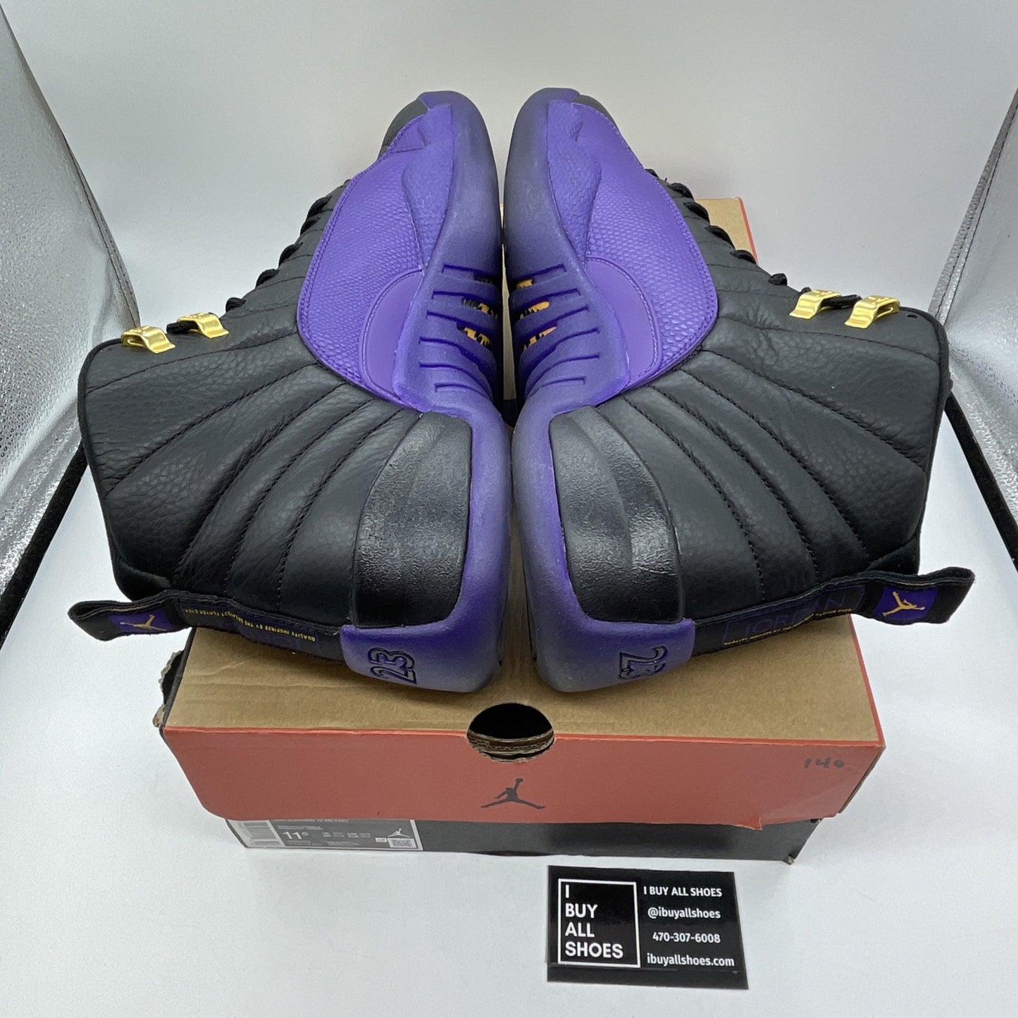 Size 11.5 - Jordan 12 Retro Mid Field Purple Black Leather (CT8013-057)