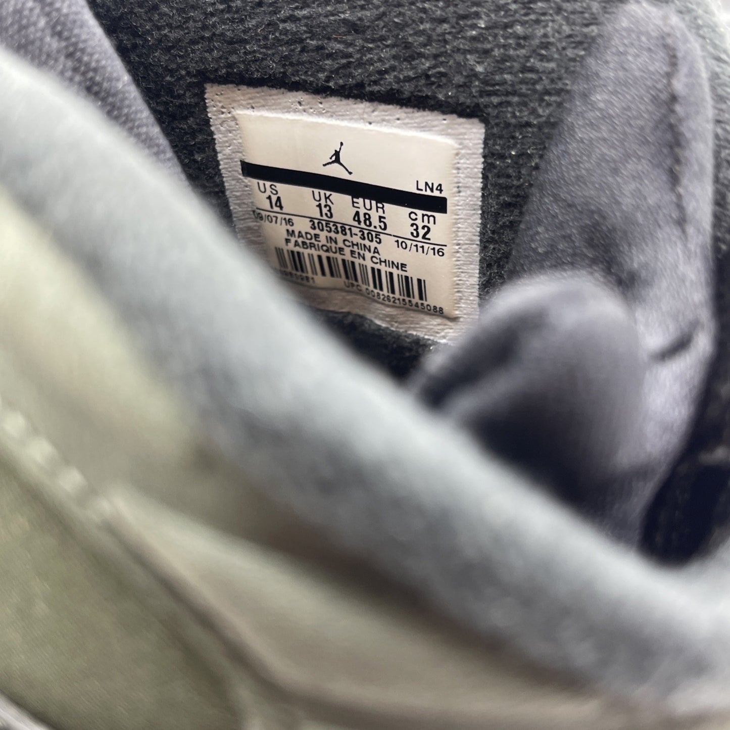 Size 14 - Air Jordan 8 Retro Take Flight Green Suede (305381-305)